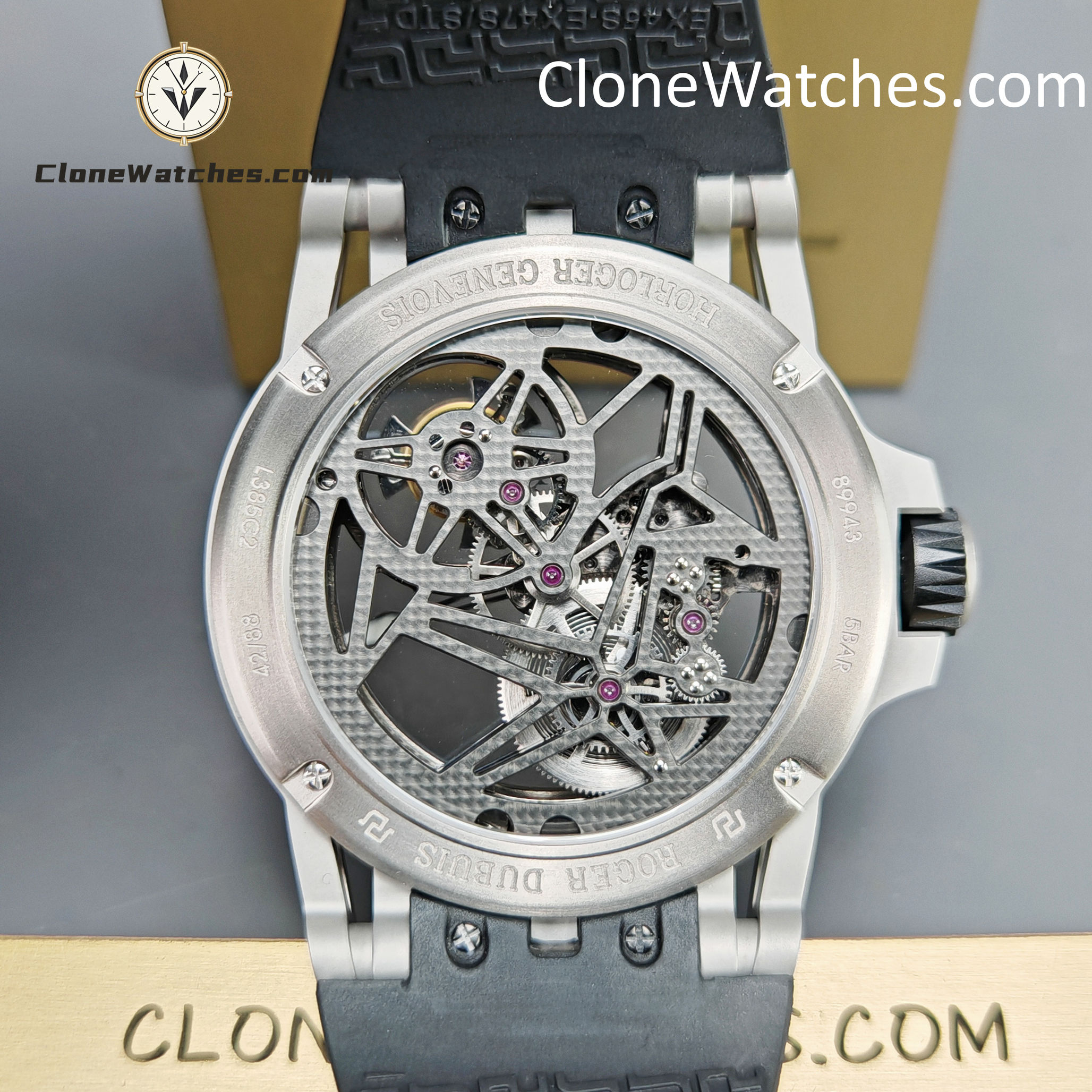 Roger Dubuis Super Clone Watches 1:1 Excalibur Skeleton Dial RDDBEX0479 45MM