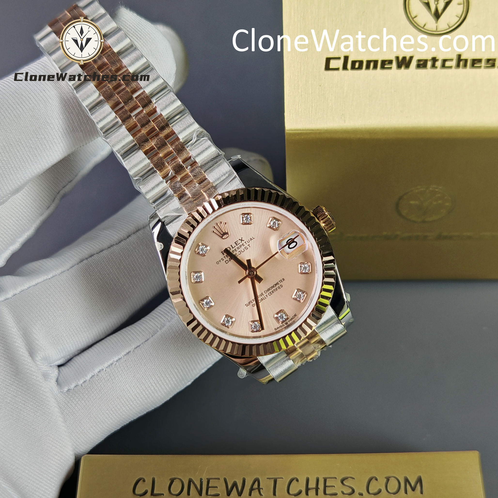 Rolex Super Clone Watches 1:1 DateJust m278271-0024 Jubilee 31MM 2236 Movement