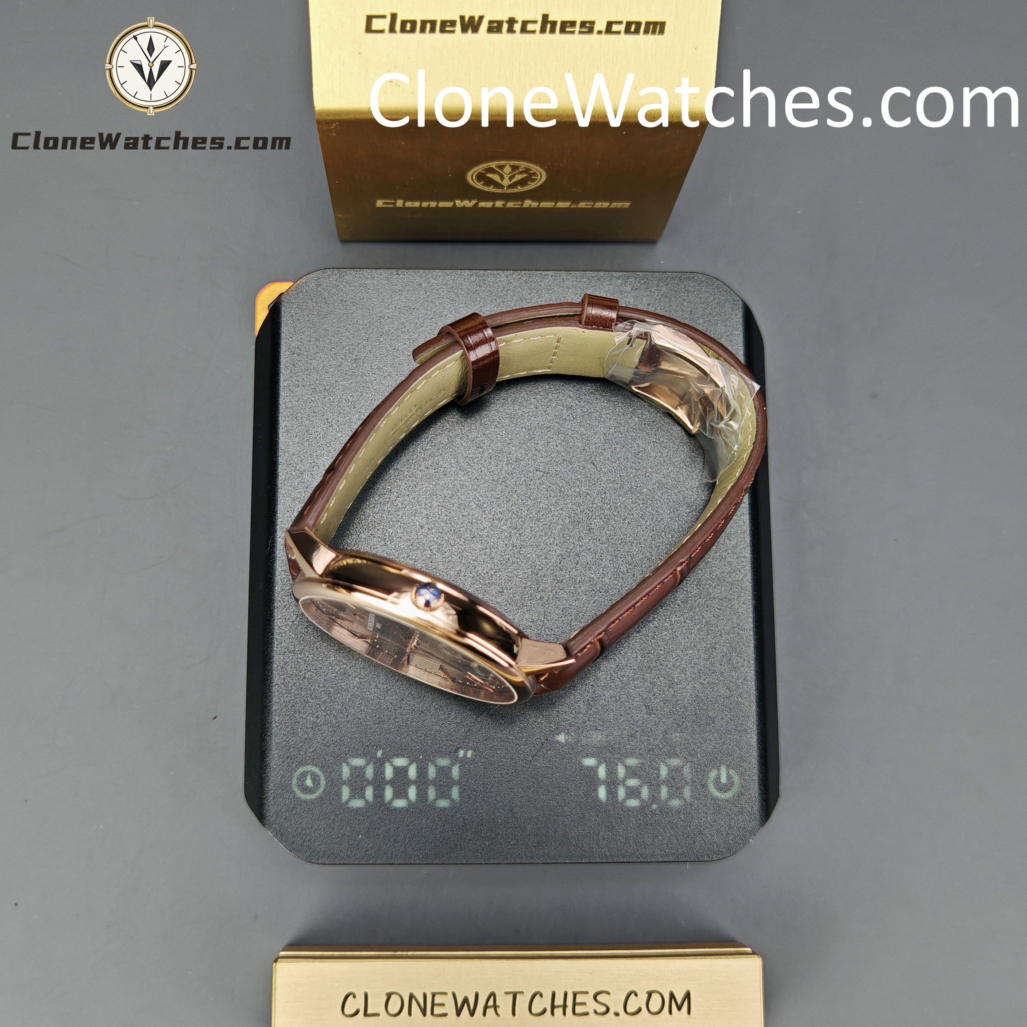 Vacheron Constantin Super Clone Watches 1:1 Patrimony Rose Gold 85180/000R-9166 Black Dial