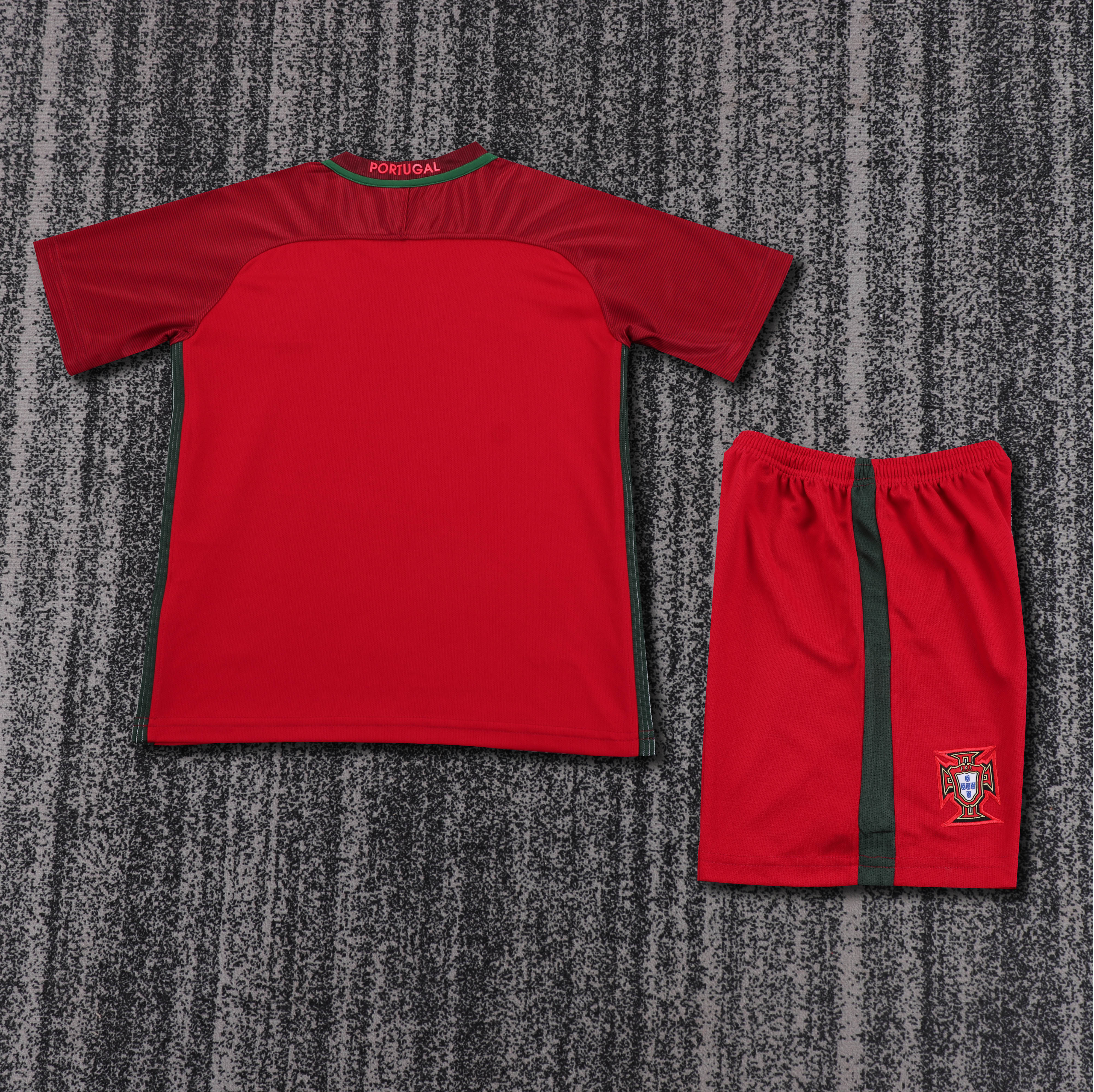 2016 Portugal Home Retro Children's Jersey - Fans Edition