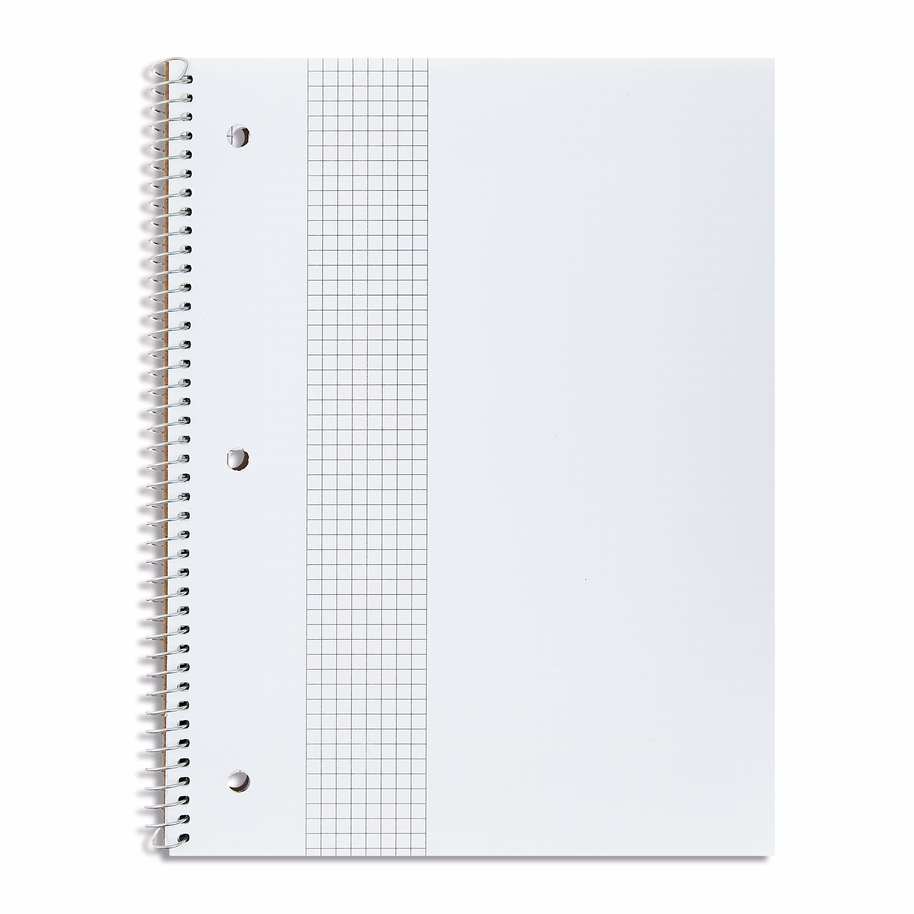 Pen+Gear 1-Subject Grid Ruled Notebook, Poly Cover, 80 Sheets, 8.5 in x 10.5 in
