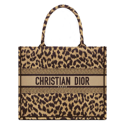 MEDIUM DIOR BOOK TOTE Beige Multicolor Mizza Embroidery