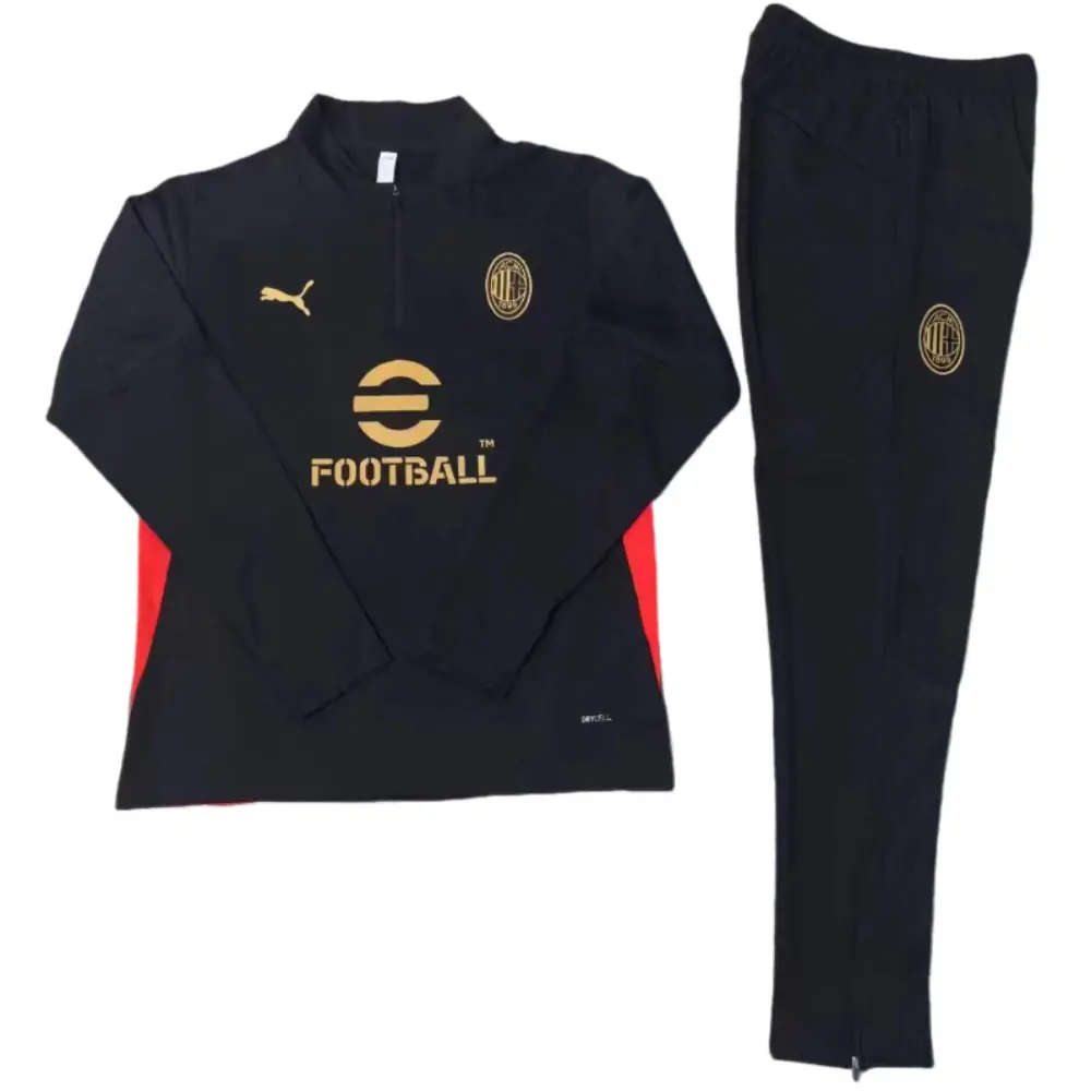 AC Milan black kids training uniform for the 2024-25 season