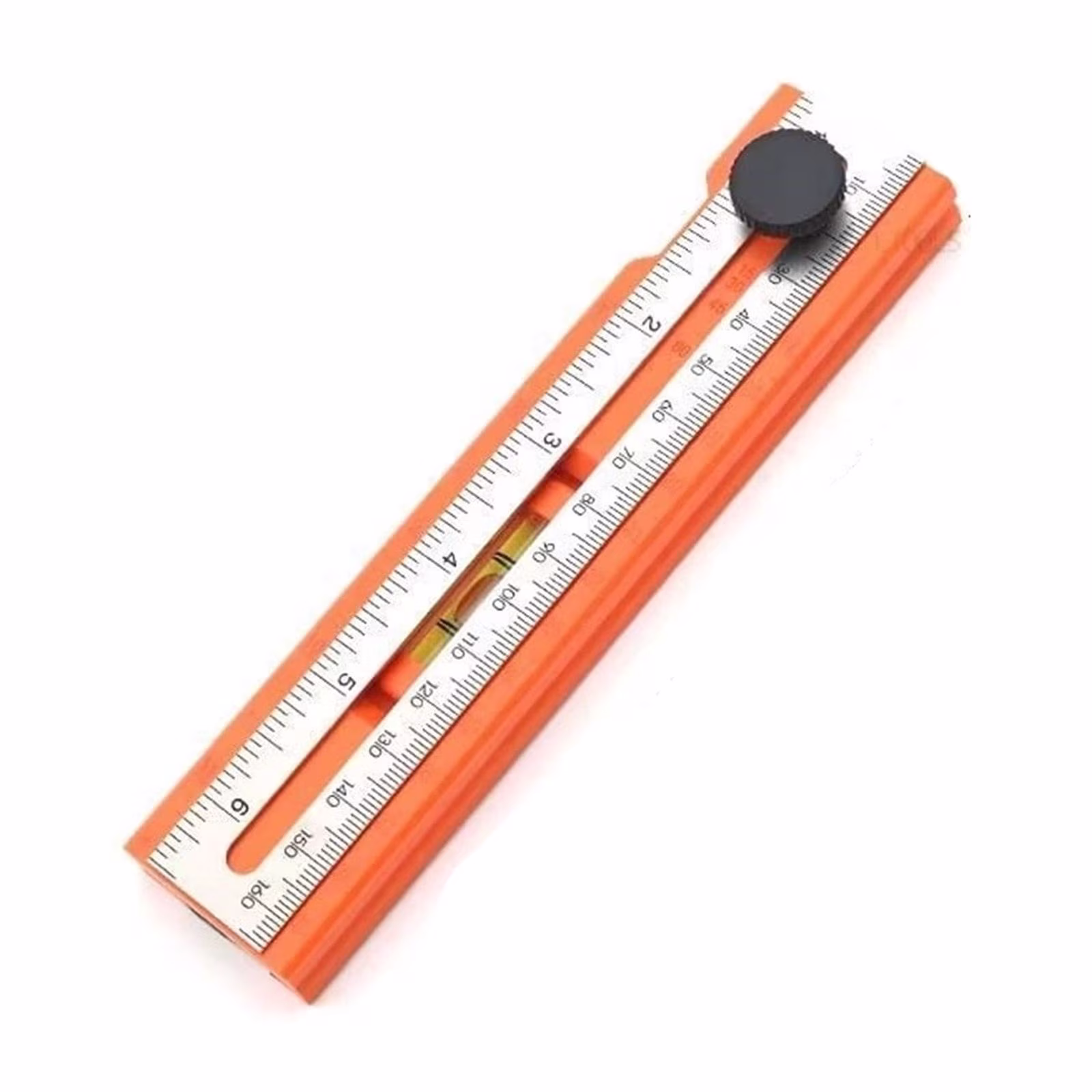 Adjustable Square Angle Ruler with Multi-Angle Marking and Built-in Level for Woodworking and DIY Projects