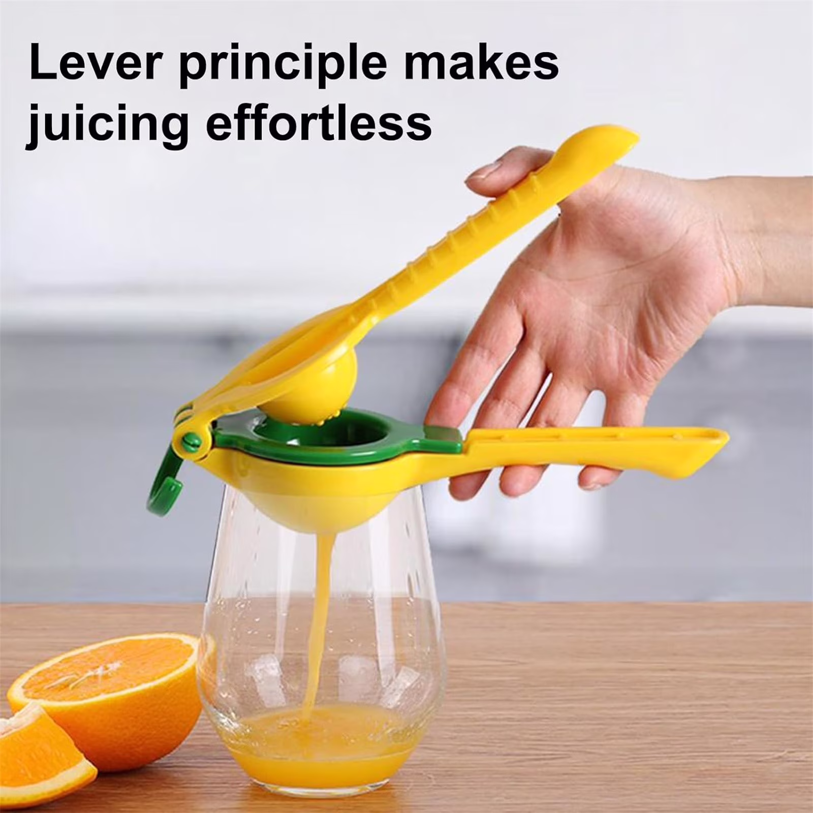 2-in-1 Stainless Steel Metal Lemon & Lime Squeezer Maximum Juice Extraction Hand Citrus Press,Ultra-Durable Manual Lemon Juicer & Lime Juicer,Easy to Clean Lemon Press