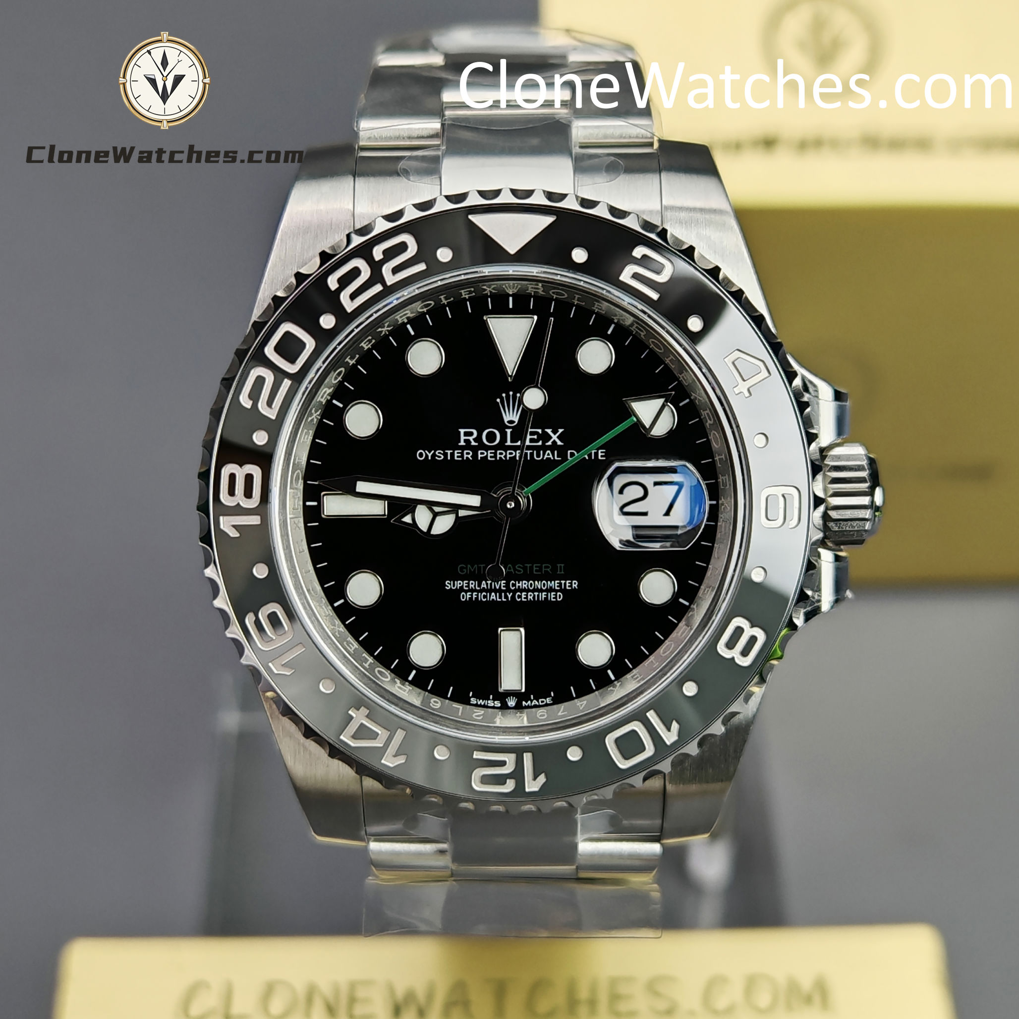 Rolex Super Clone Watches 1:1 Bruce Wayne GMT Master II M126710grnr Oyster 3285 Movement