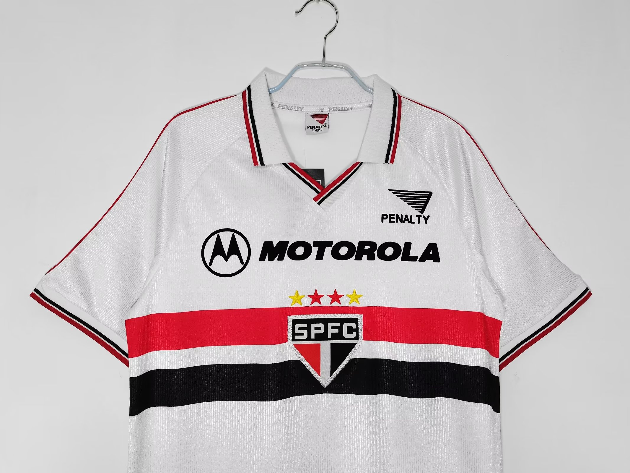 2000 season Sao Paulo home retro jersey lapel - fans edition