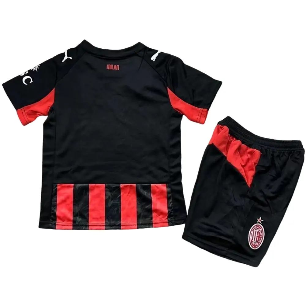 25-26 AC Milan Home Jersey - Kids Kit
