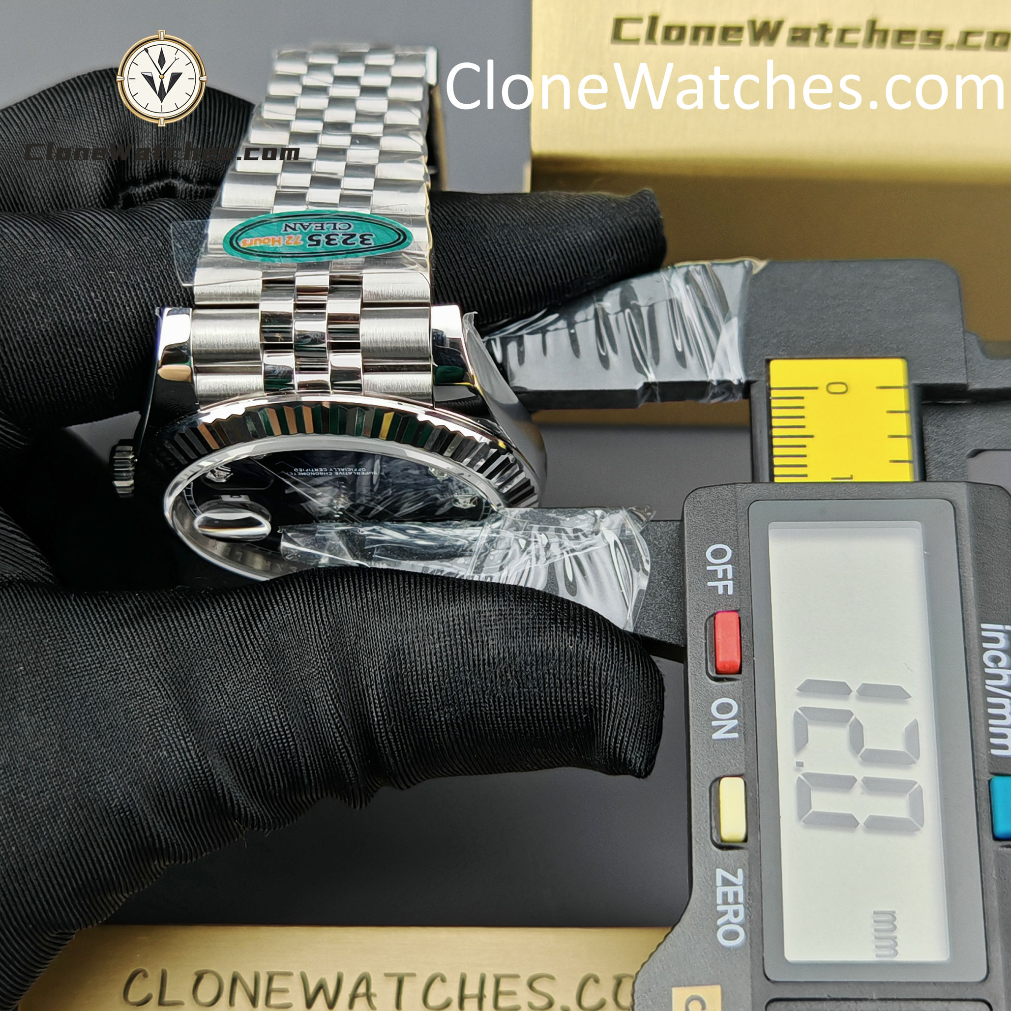 Rolex Super Clone Watches 1:1 DateJust Blue Diamond Dial Jubilee 41MM M126334 3235 Movement
