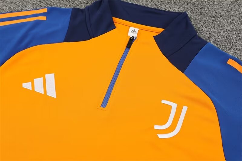2024/25 Juventus Half Zip Training Orange Tracksuit