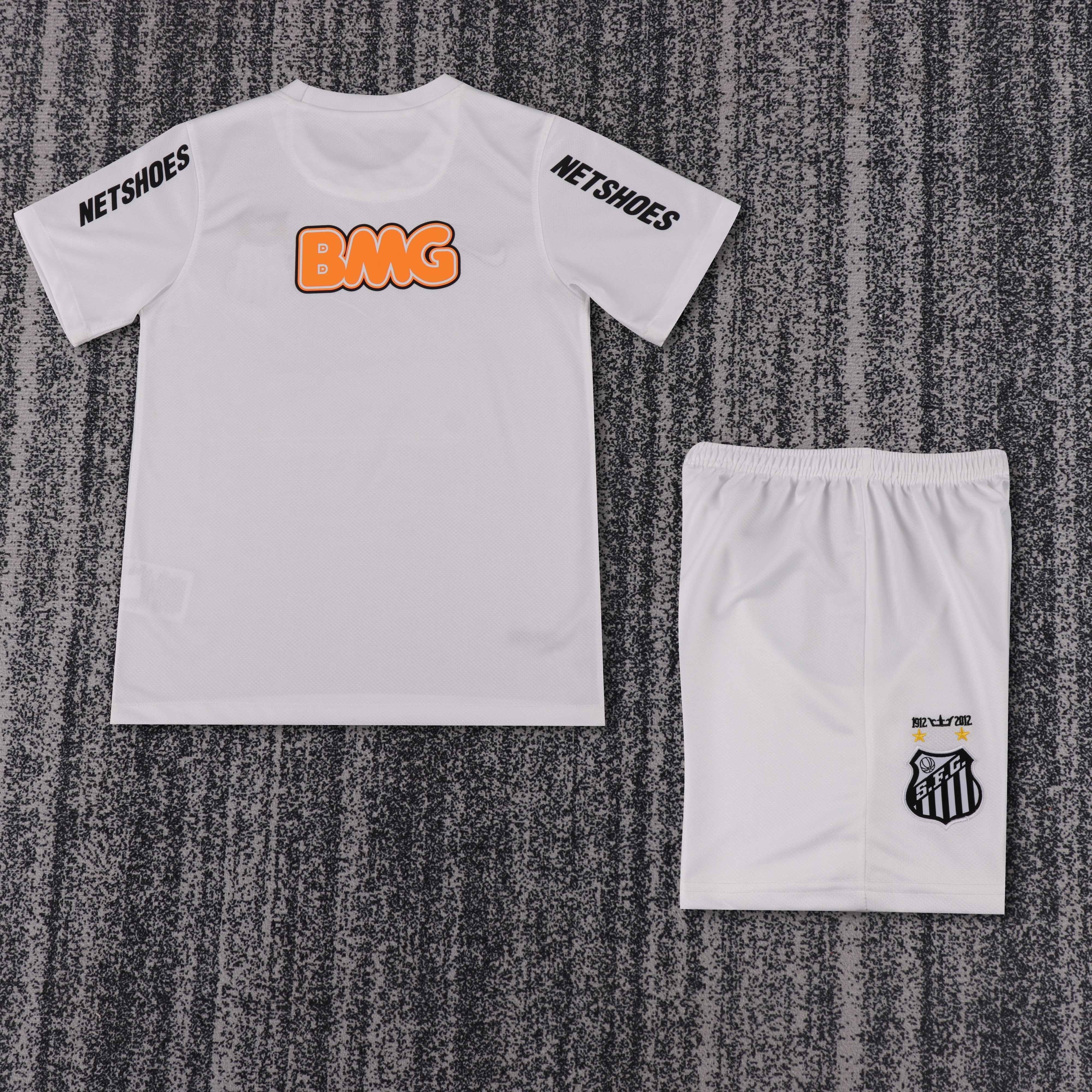 2012-13 Santos Home Retro Children's Jersey Set - Fans Edition