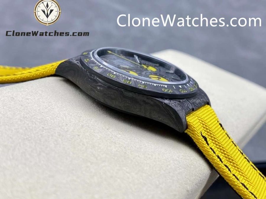 Modified Super Clone Watches 1:1 DiW Rolex Daytona NTPT Carbon “LEMON EDITION”