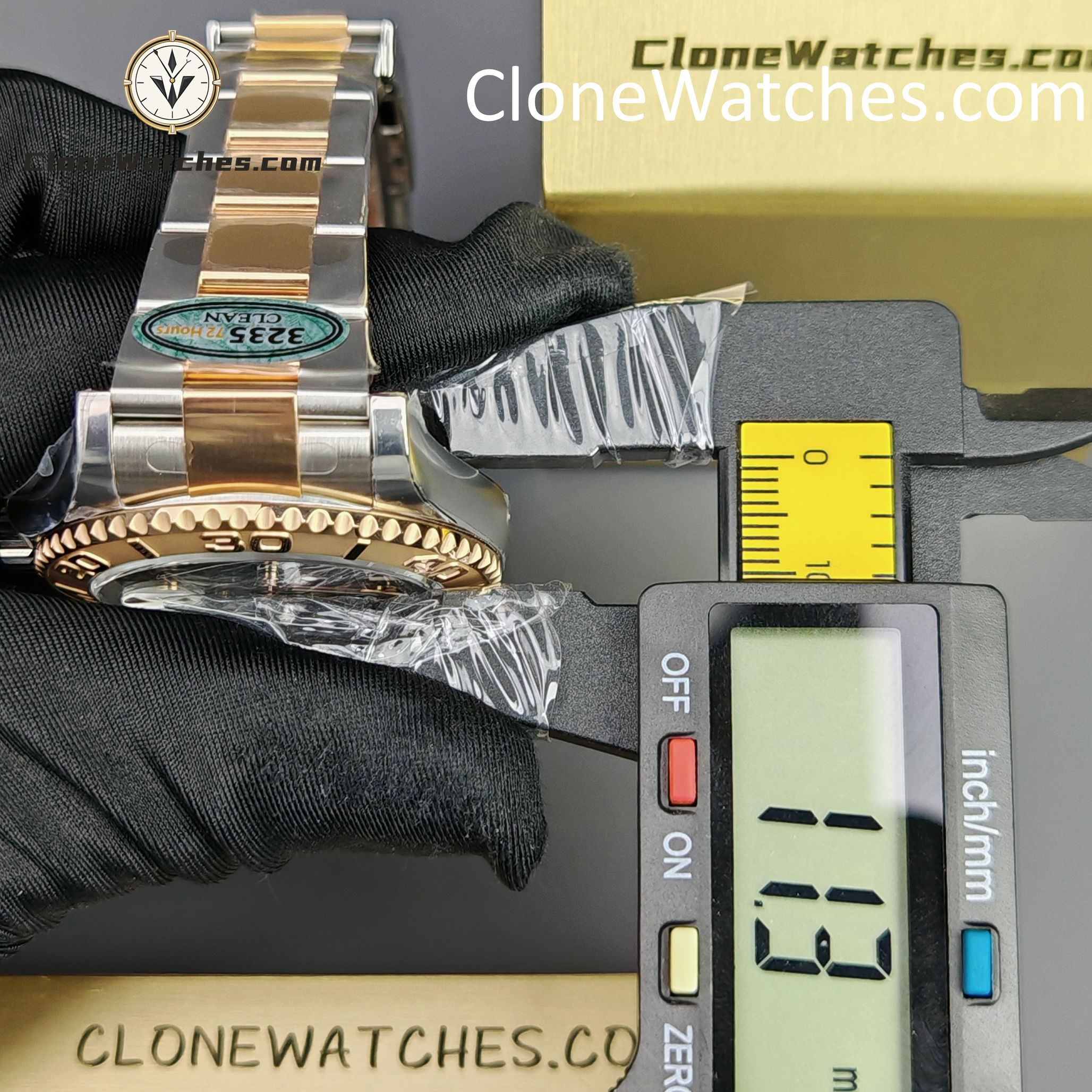 Rolex Super Clone Watches 1:1 Yacht Master Brown Dial Rose Gold M126621-0001 3235 Movement