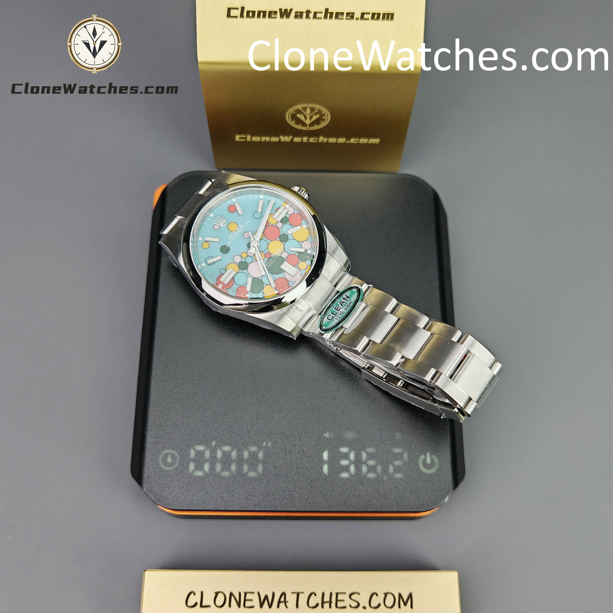 Rolex Super Clone Watches 1:1 Oyster Perpetual Celebration Dial 41mm M124300-0008 3230 Movement