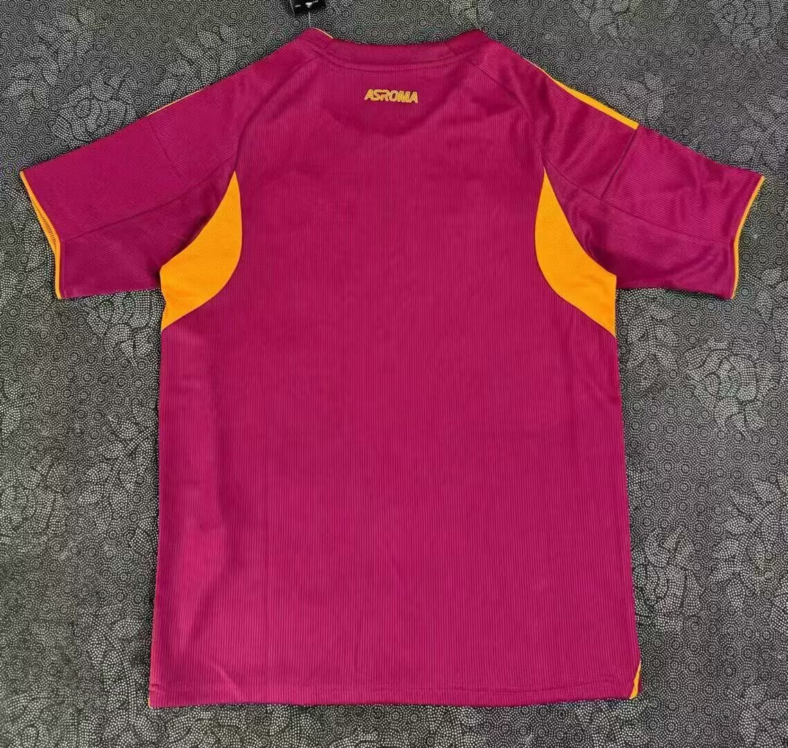 25-26 Roma Home Advertising Jersey - Fan Edition
