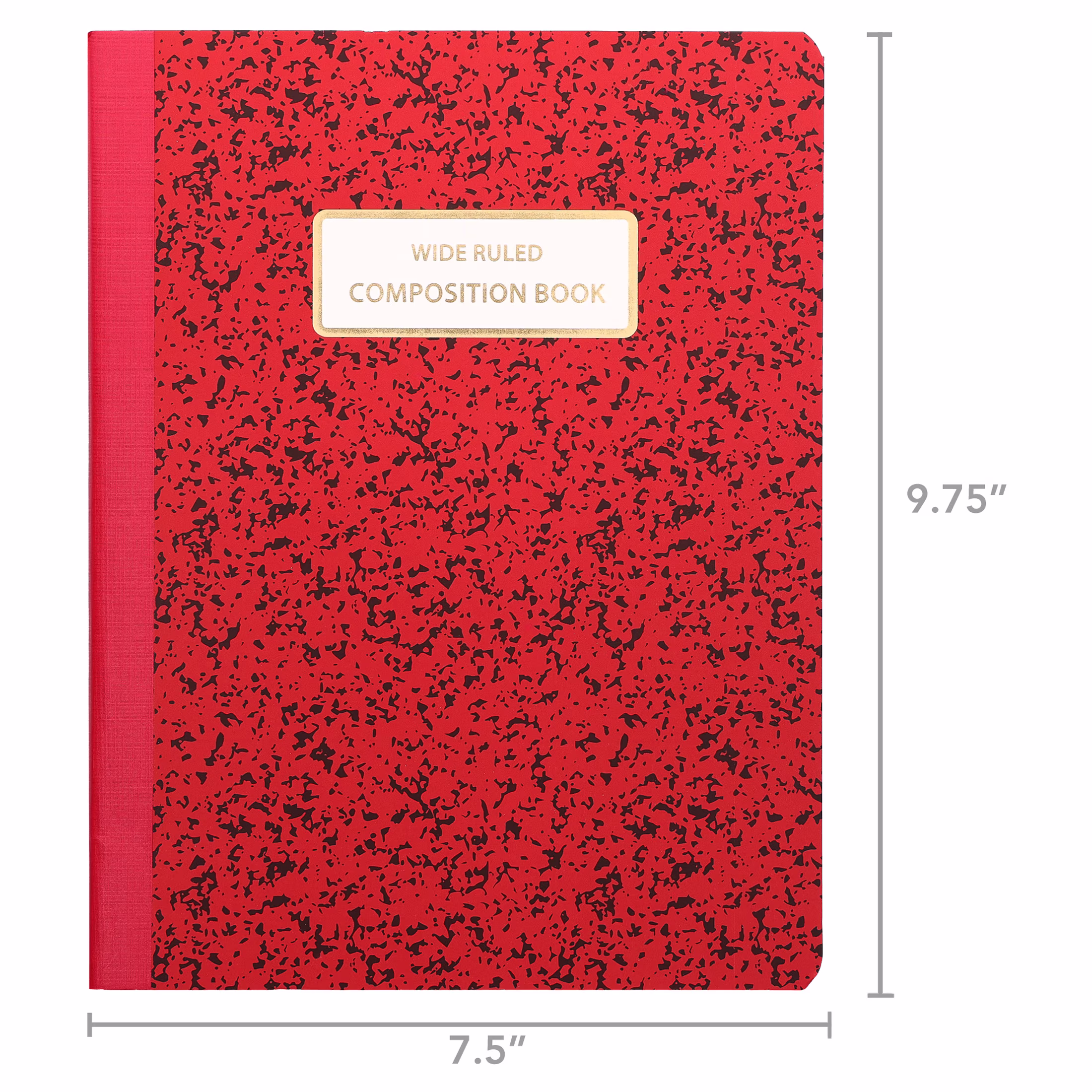 Pen+Gear Composition Book, Wide Ruled, 80 Sheets, Red, 7.5