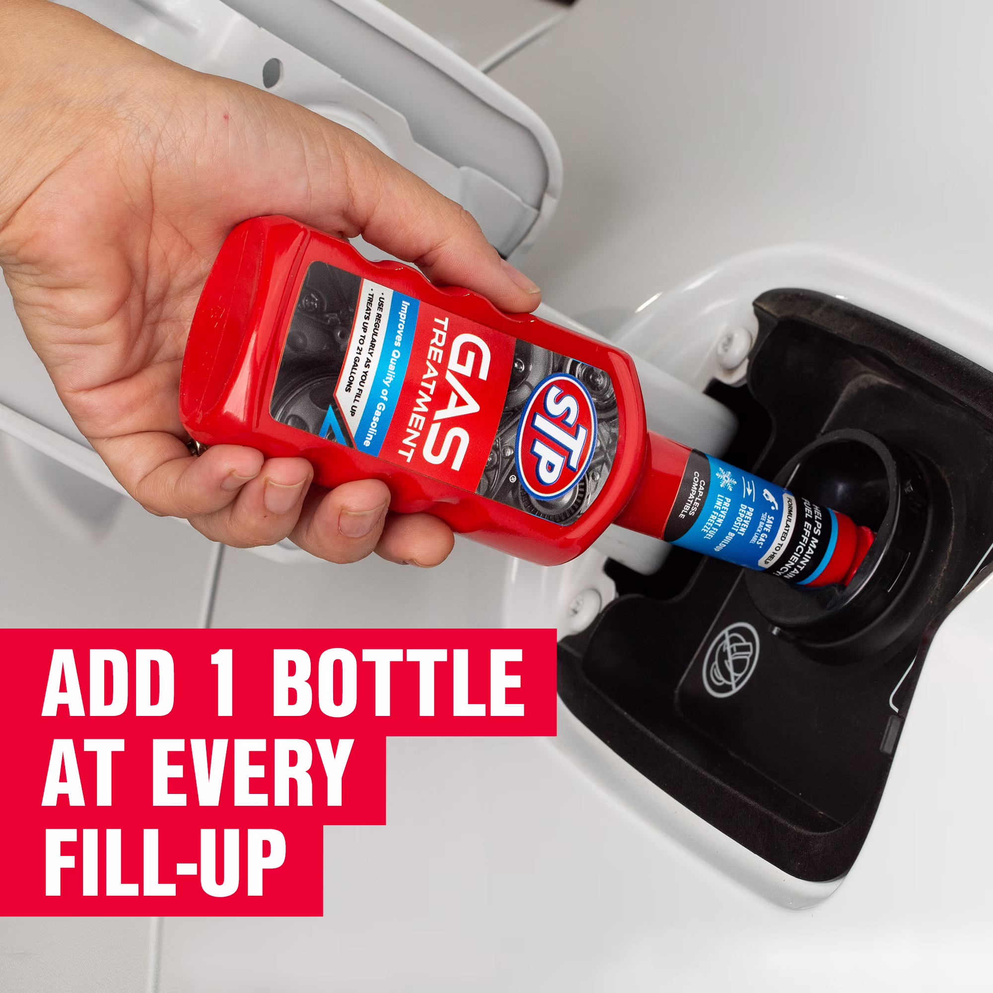 STP Super Concentrated Gas Treatment 5.25 fl oz - Automotive Fuel Additive for Cars and Boats