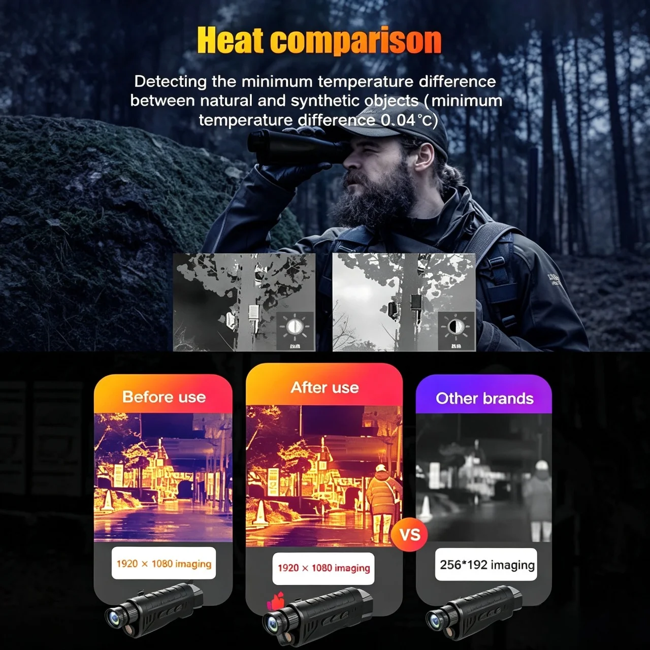 🔥 50% OFF Limited Time – AI15 Thermal Monocular, See Clearly in Darkness with 1080P Night Vision & 8000m Range