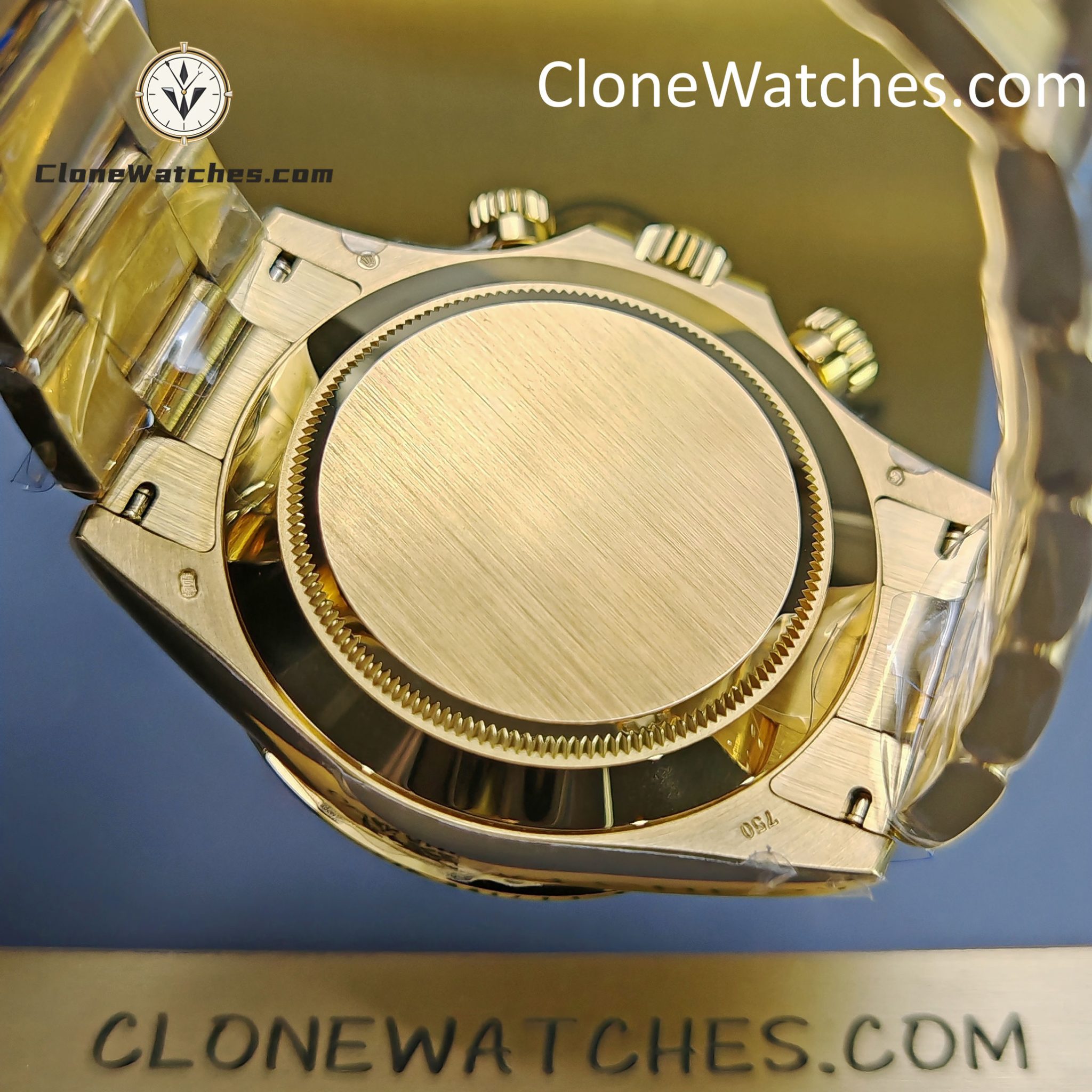 Rolex Super Clone Watches 1:1 Daytona 18K Gold Dial M116508-0014 4130 Movement