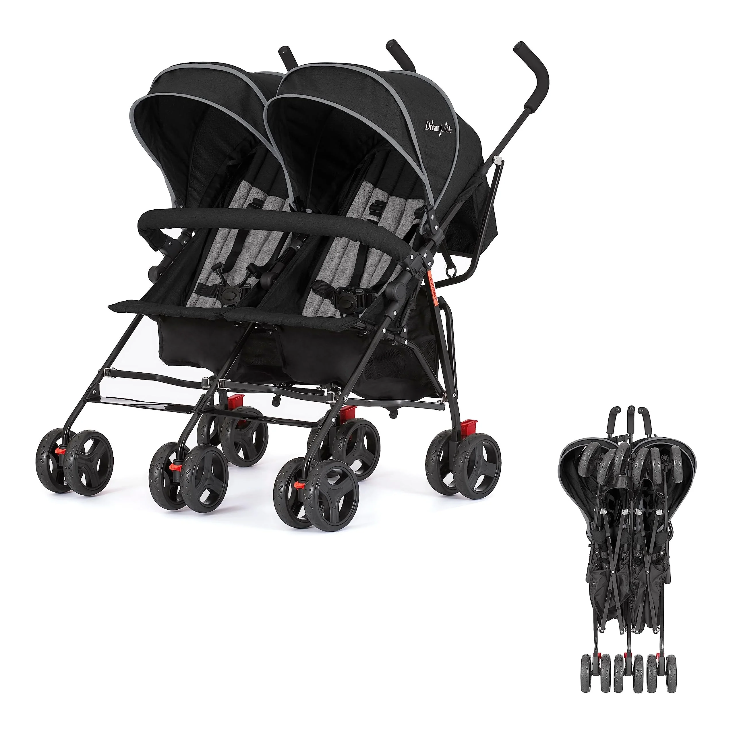 Dream On Me Volgo Lightweight Twin Umbrella Stroller