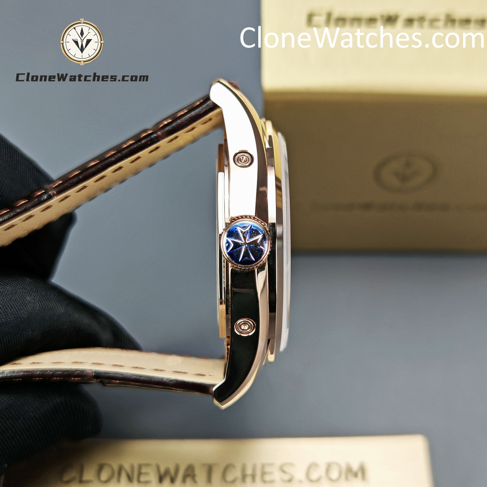 Vacheron Constantin Super Clone Watches 1:1 Fiftysix 4000E/000R-B065 Sepia Brown-Toned Dial