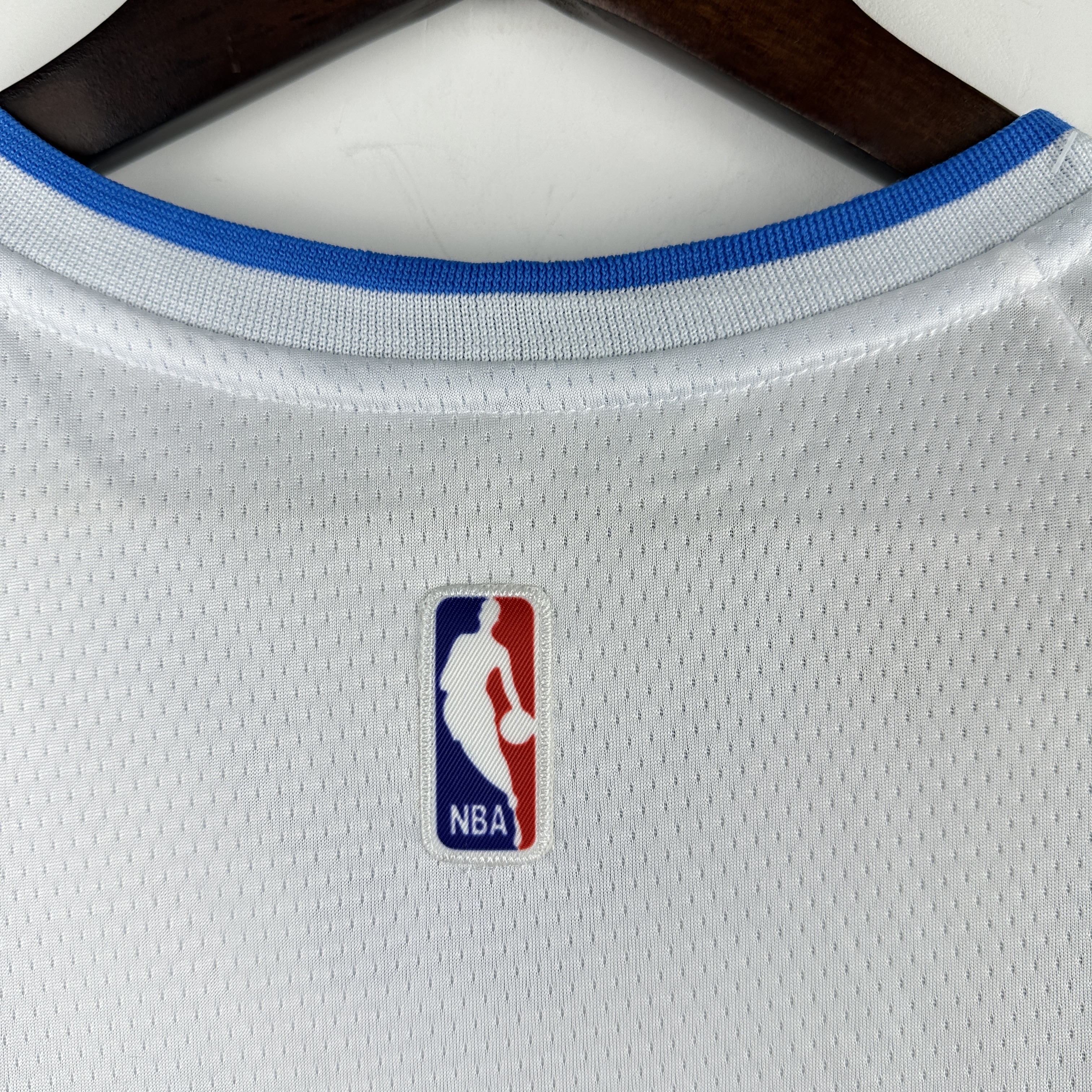 Embroidery Mavericks White No. 77 Doncic
