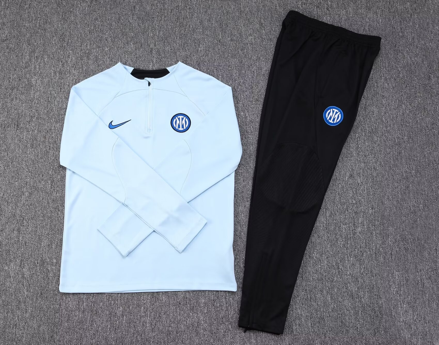 2023/2024 Inter Milan half-pull training suit blue suit 1:1 Thai quality suit