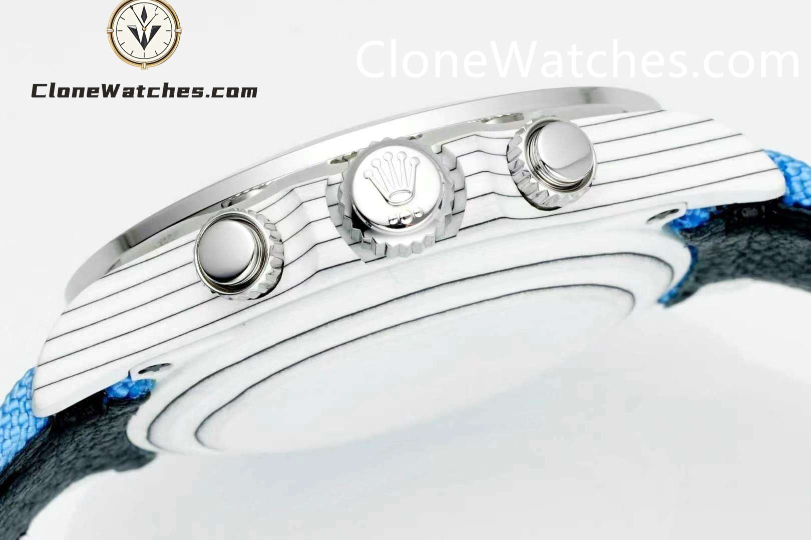 Modified Super Clone Watches 1:1 Sonic Rolex Daytona NTPT Carbon Fiber Skeleton Dial 4130 Movement