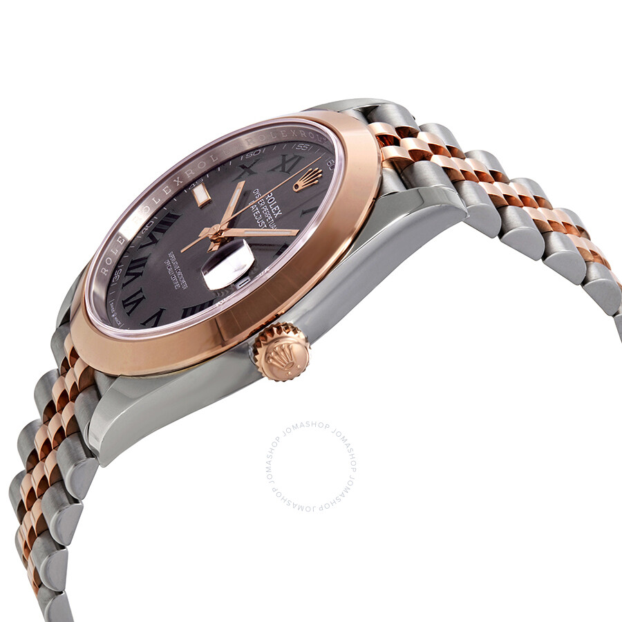 Rolex Datejust 41 Grey Dial Men s Steel and 18K Everose Gold Jubilee Watch 126301GYRJ（Lifetime free warranty+90-days replacement service & Refund!.）