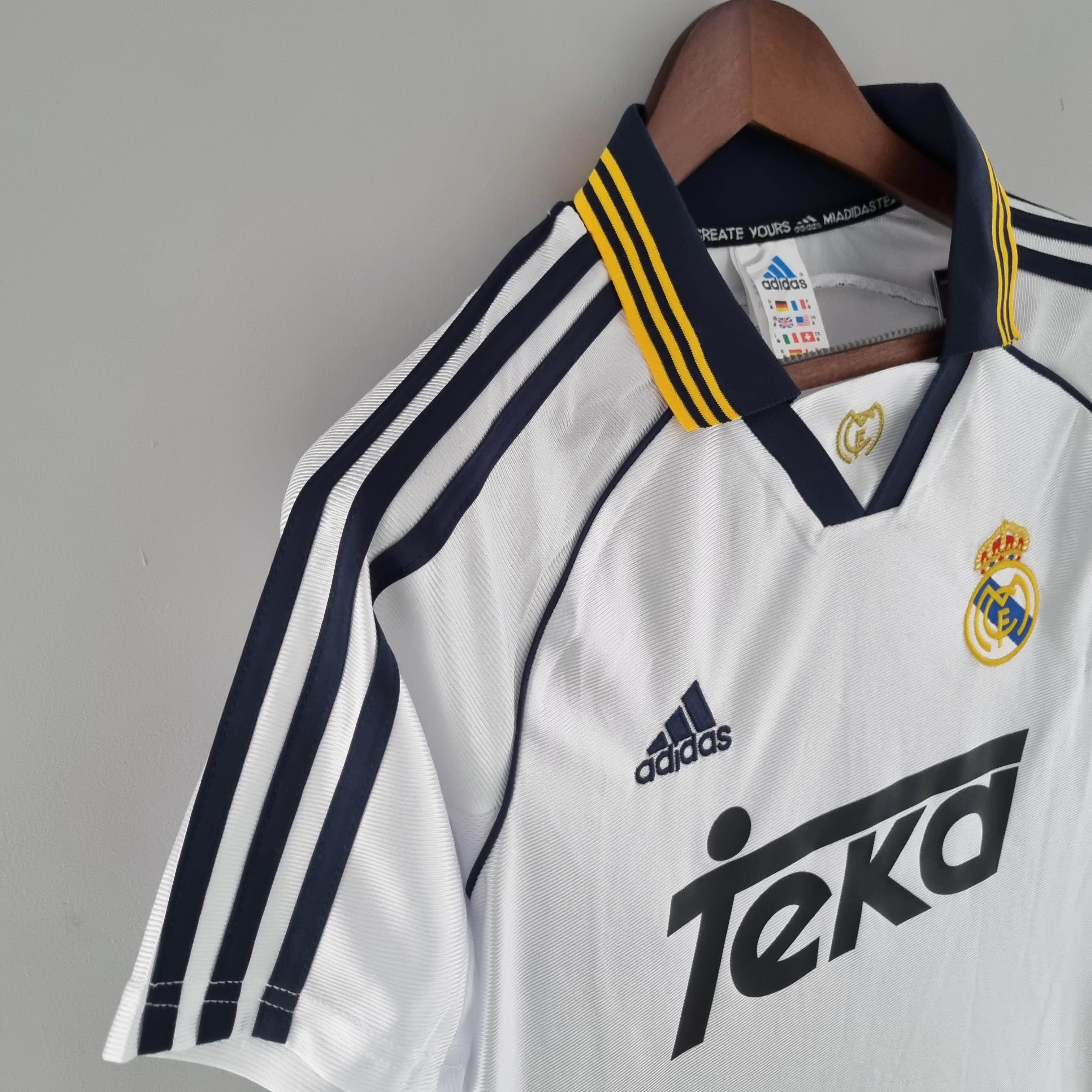 1998/2000 Real Madrid Home Retro Jersey - Fans Edition