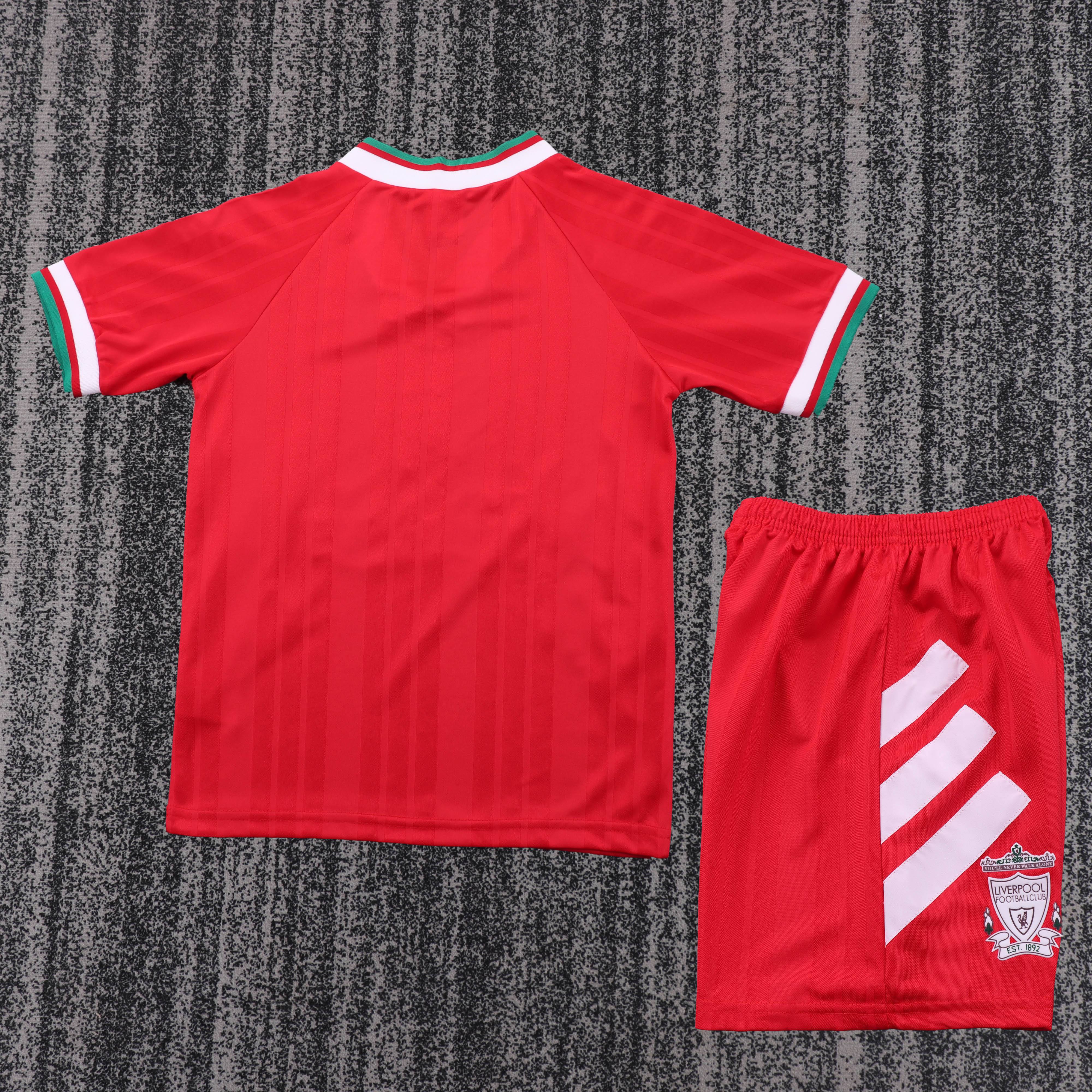 1993-95 Liverpool Home Retro Children's Jersey Set - Fans Edition