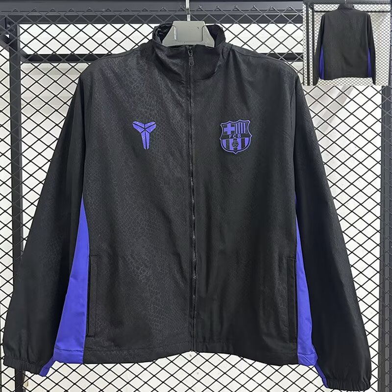 2025/26 Barcelona Kobe Black Mamba Collaboration Snake Print Windbreaker