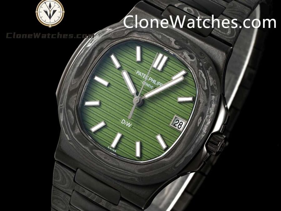 Modified Super Clone Watches 1:1 DiW Patek Philippe Nautilus 5711 BLACK GRAIL KHAKI