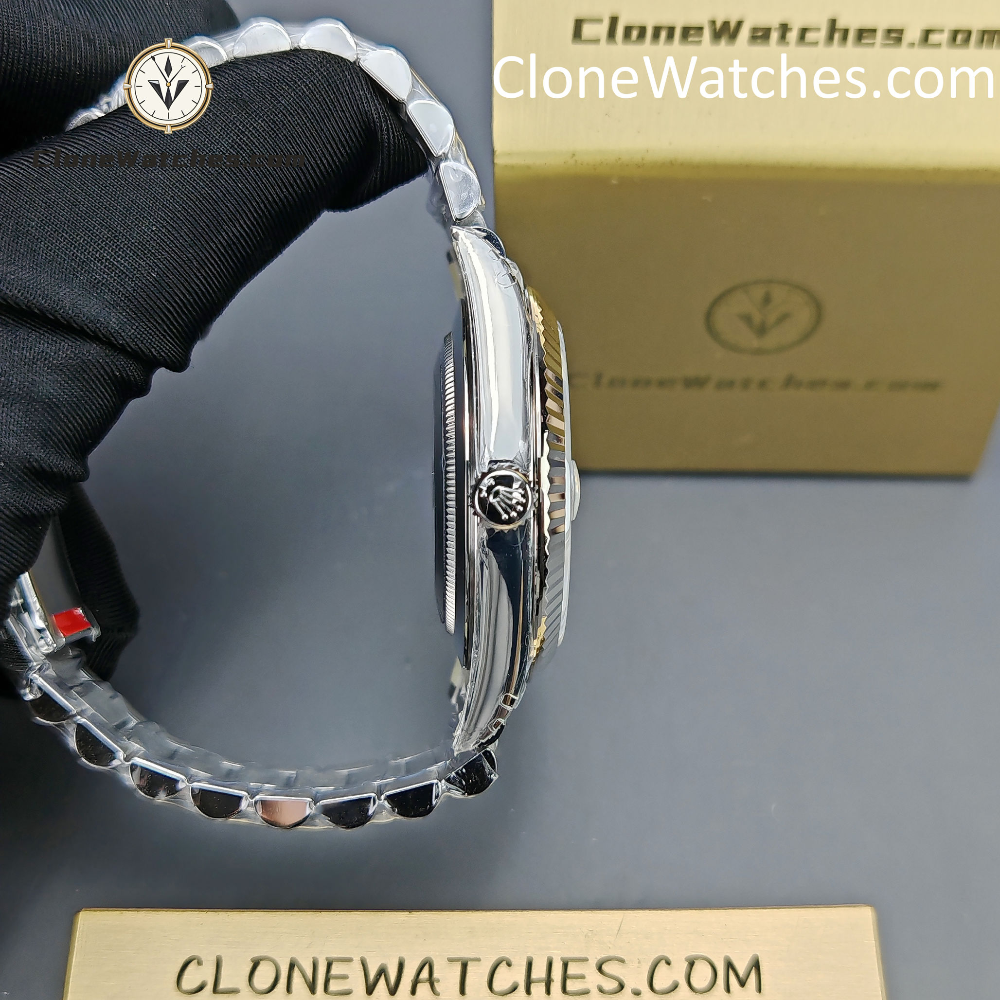 Rolex Super Clone Watches 1:1 Day Date Gray Dial 40mm m228239-0060 Presidential Bracelet VSF Version 3255 Movement