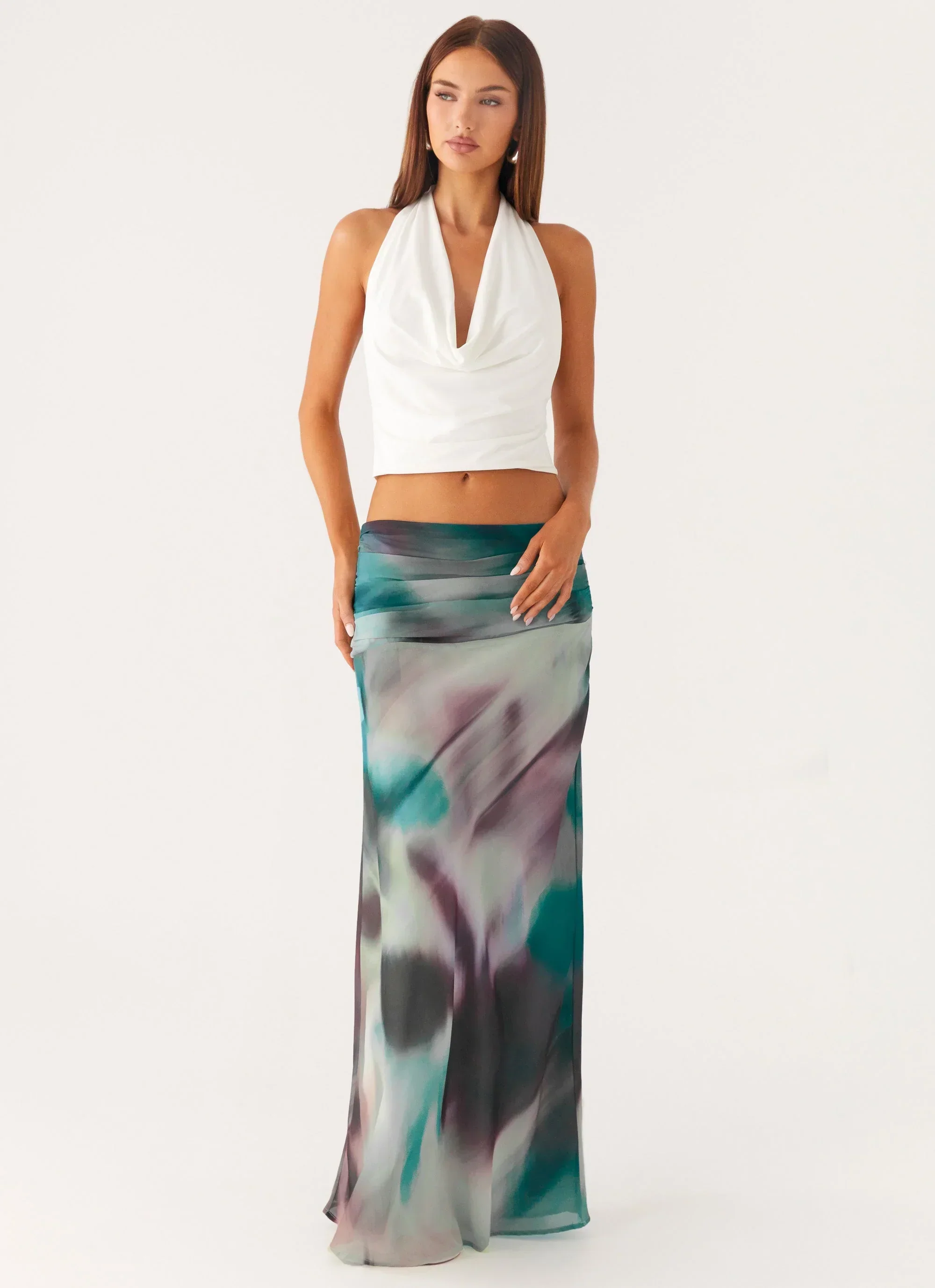 Rimi Maxi Skirt - Sea Splash