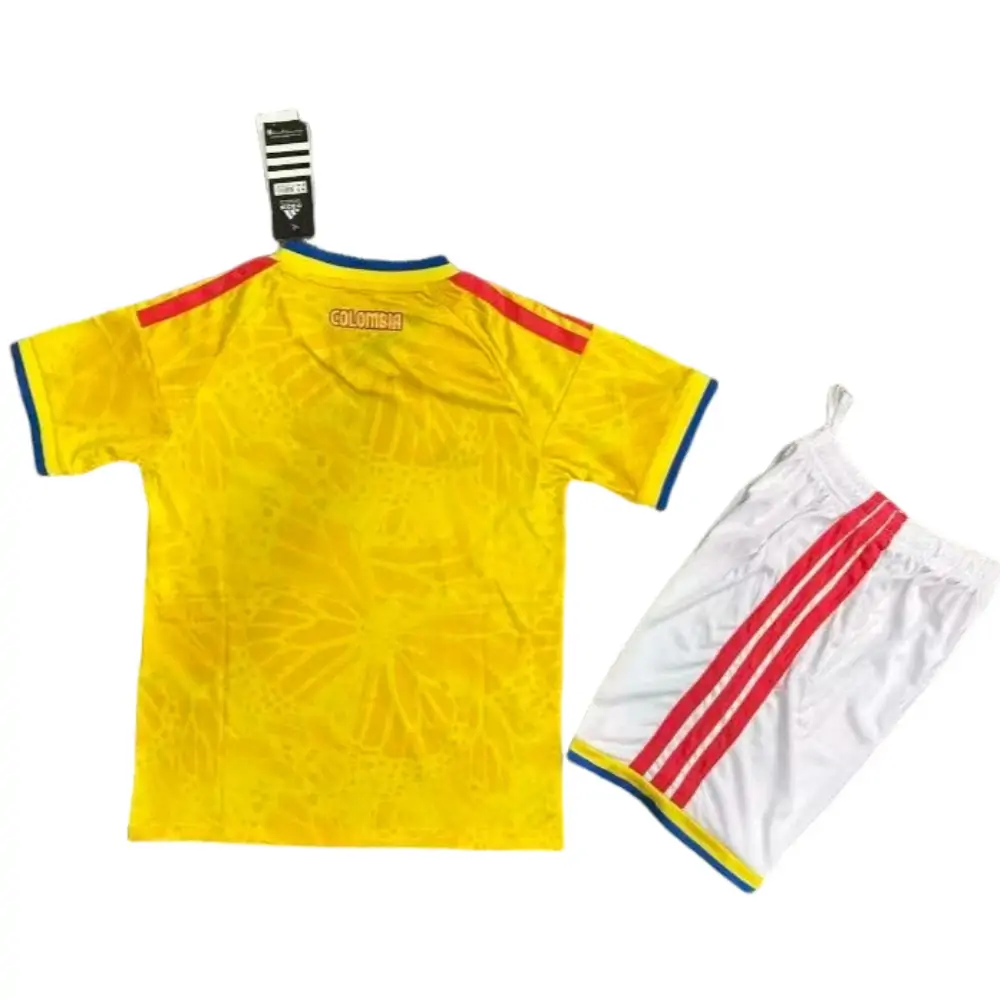 2026 World Cup Colombia Home Kit - Short Sleeve Children's suit Fans Edition