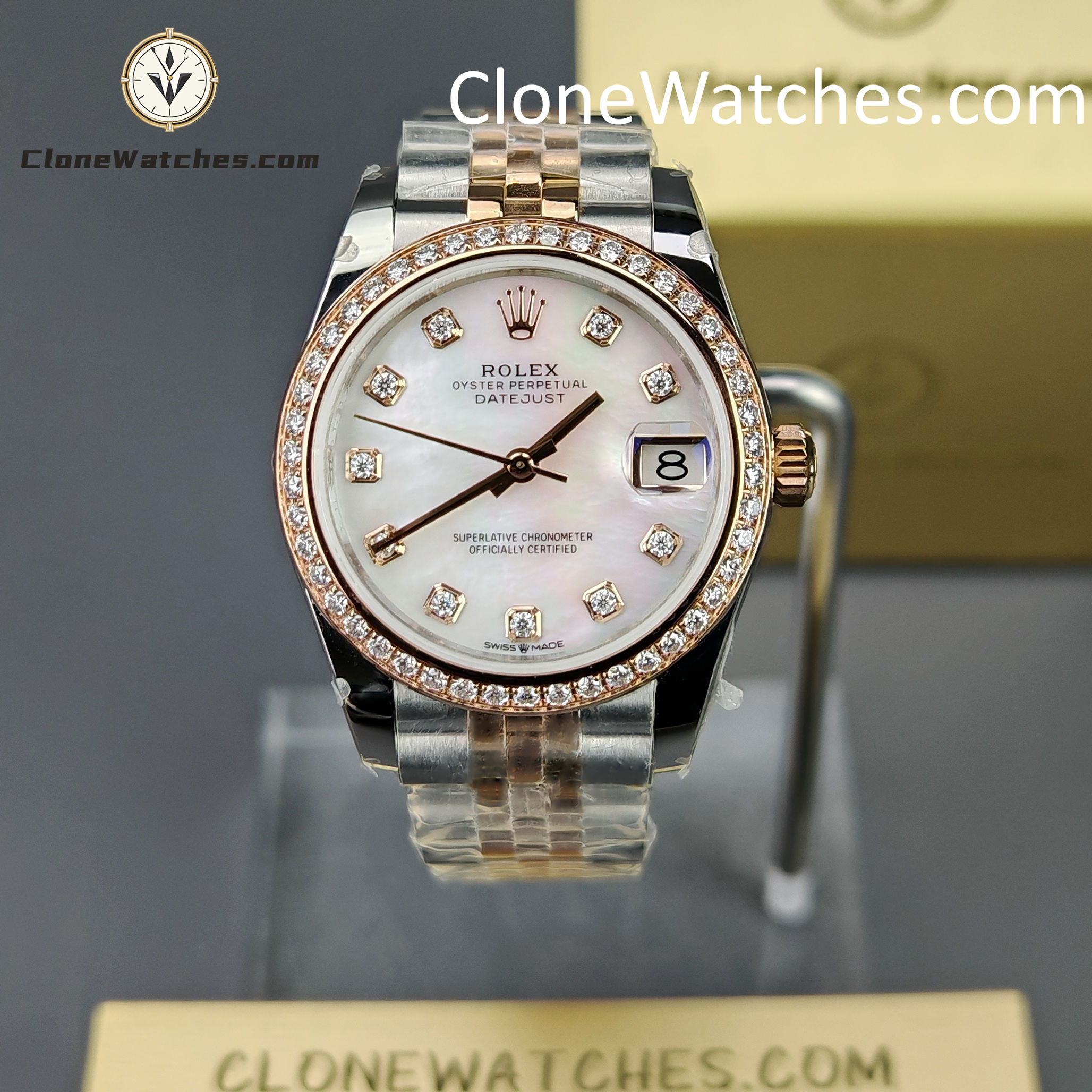 Rolex Super Clone Watches 1:1 DateJust m278381rbr-0026 Jubilee 31MM 2236 Movement