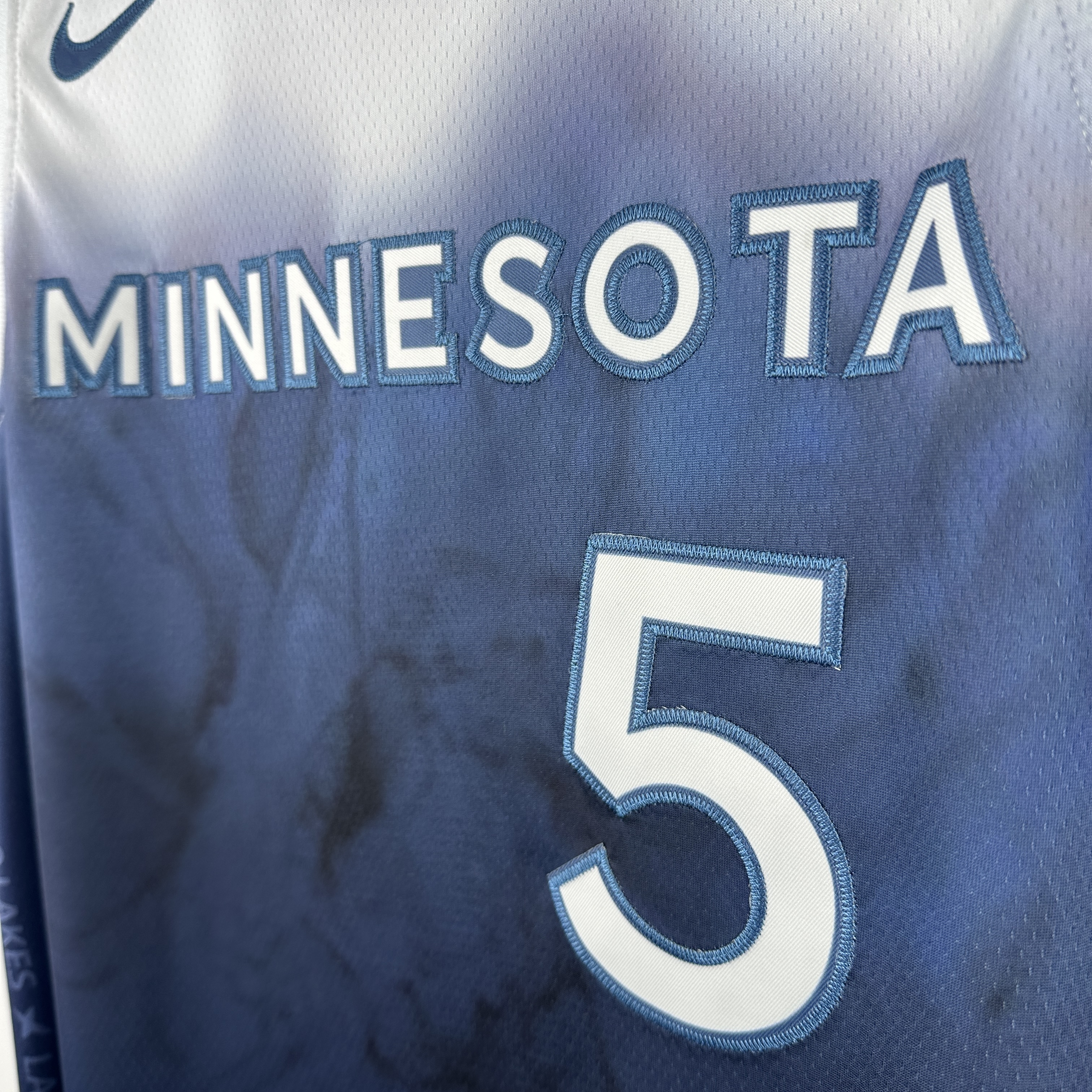 Embroidery 24 season Timberwolves City Edition No. 5 Edwards