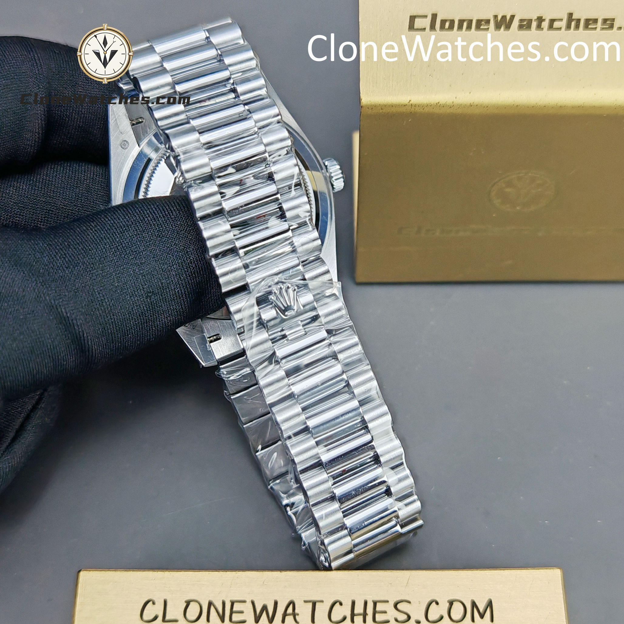 Rolex Super Clone Watches 1:1 Day Date Ice Blue Dial 40mm M228236-0018 3255 Movement