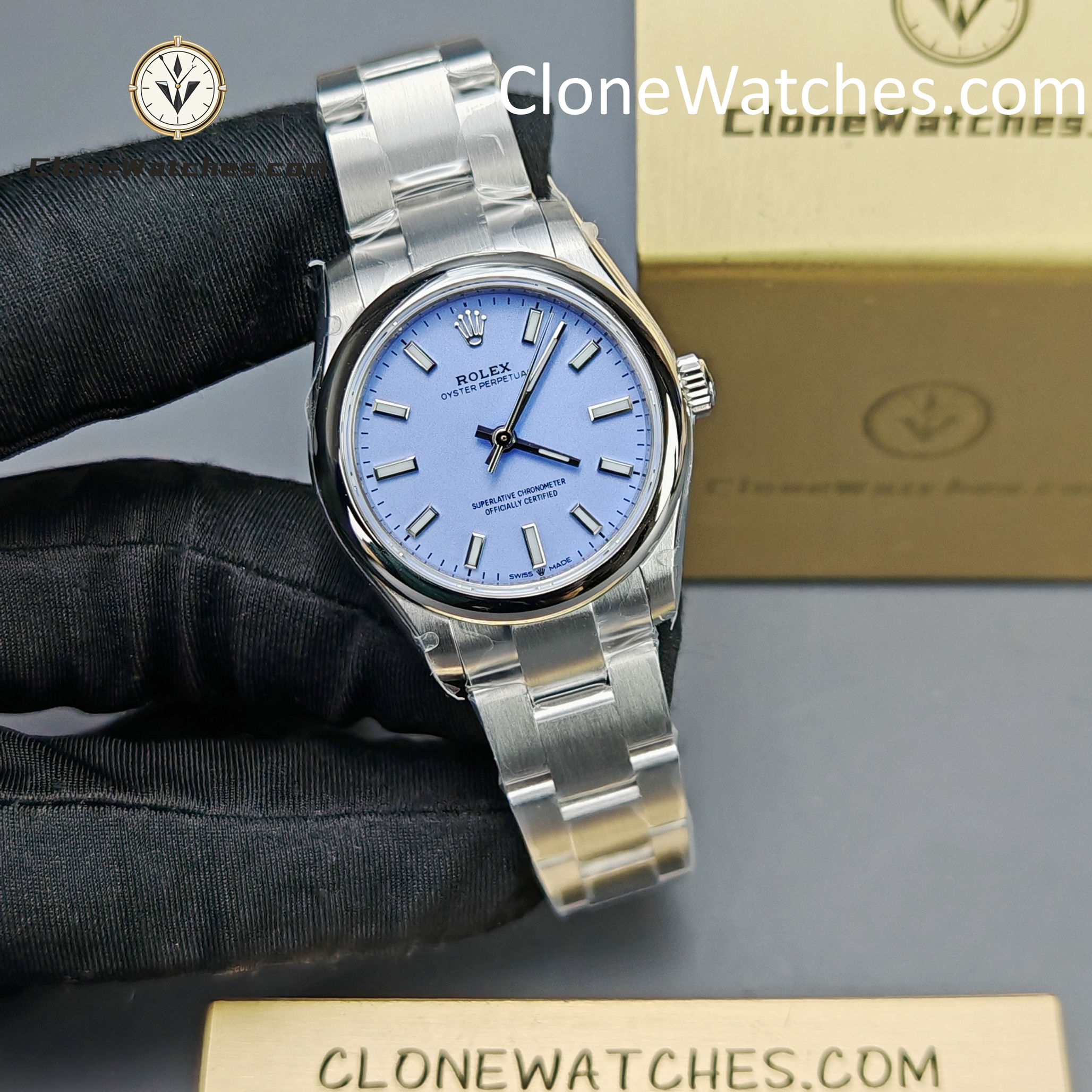 Rolex Super Clone Watches 1:1 Oyster Perpetual Purple Dial 277200-0014 31mm 2232 Movement