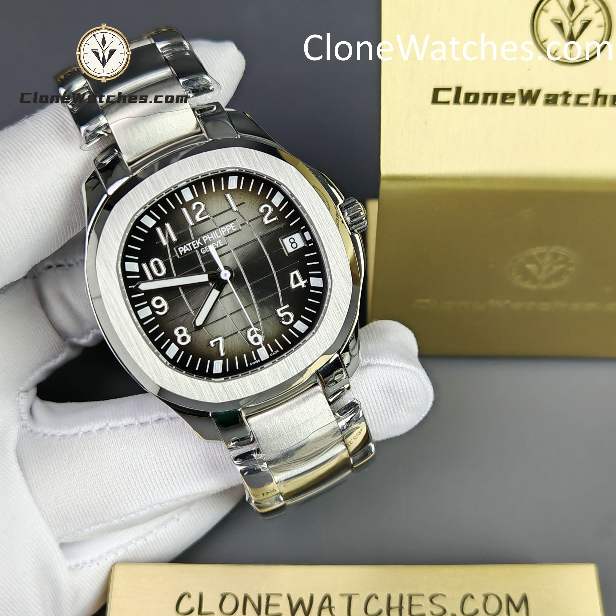 Patek Philippe Super Clone Watches 1:1 Aquanaut 5167/1A-001 Black Dial 40mm