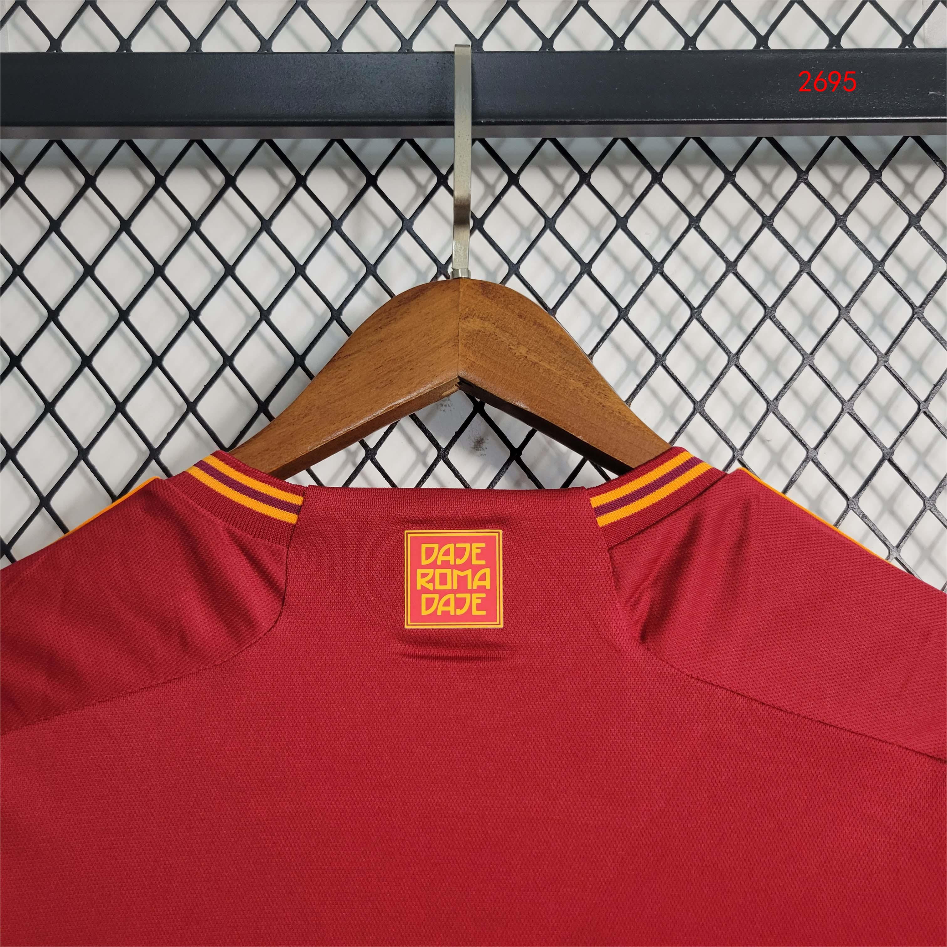 2023/2024 Roma Home Soccer Jersey 1:1 Thai Quality-Fans