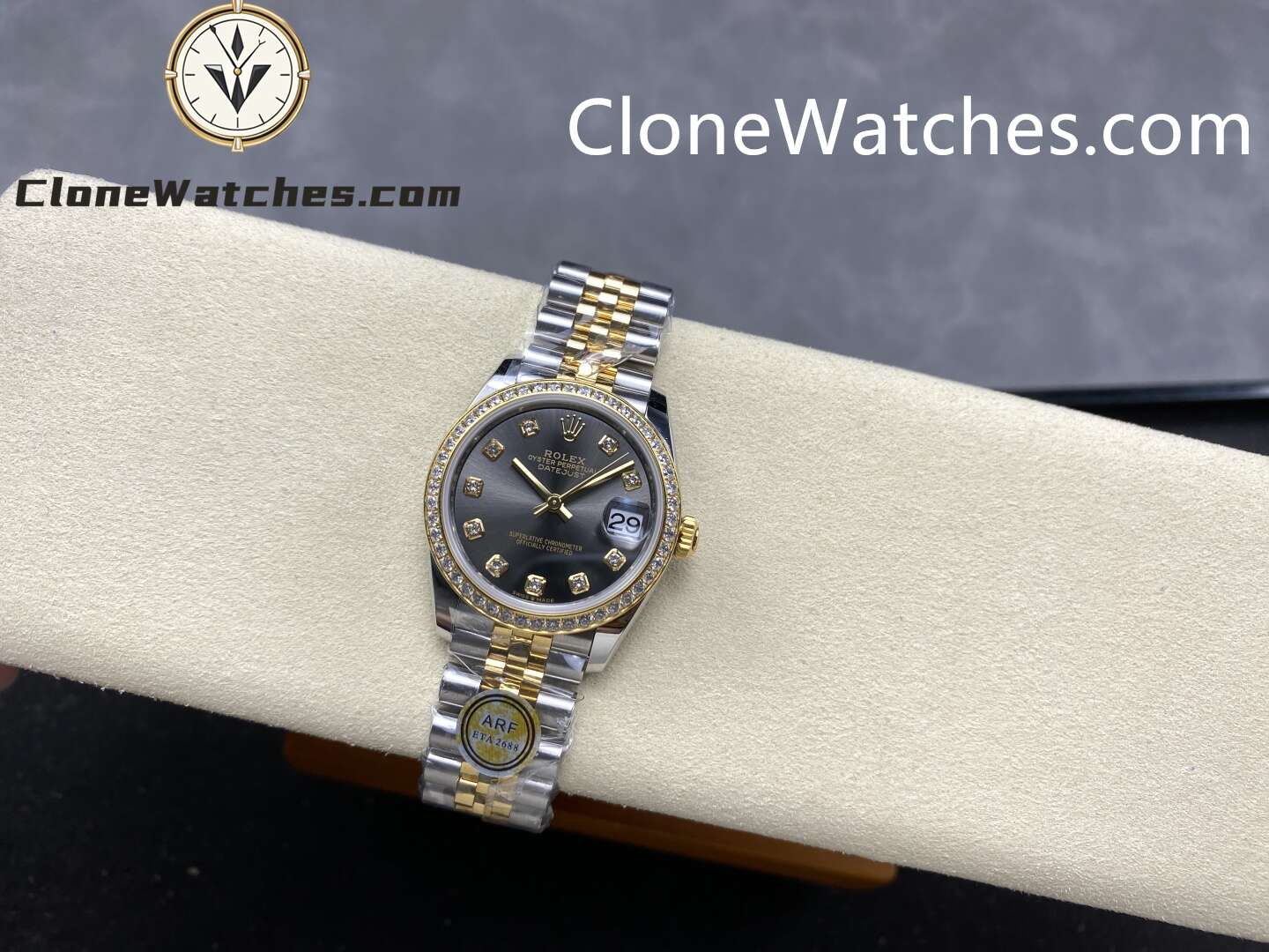 Rolex Super Clone Watches 1:1 DateJust m278383rbr-0022 Jubilee 31MM 2236 Movement