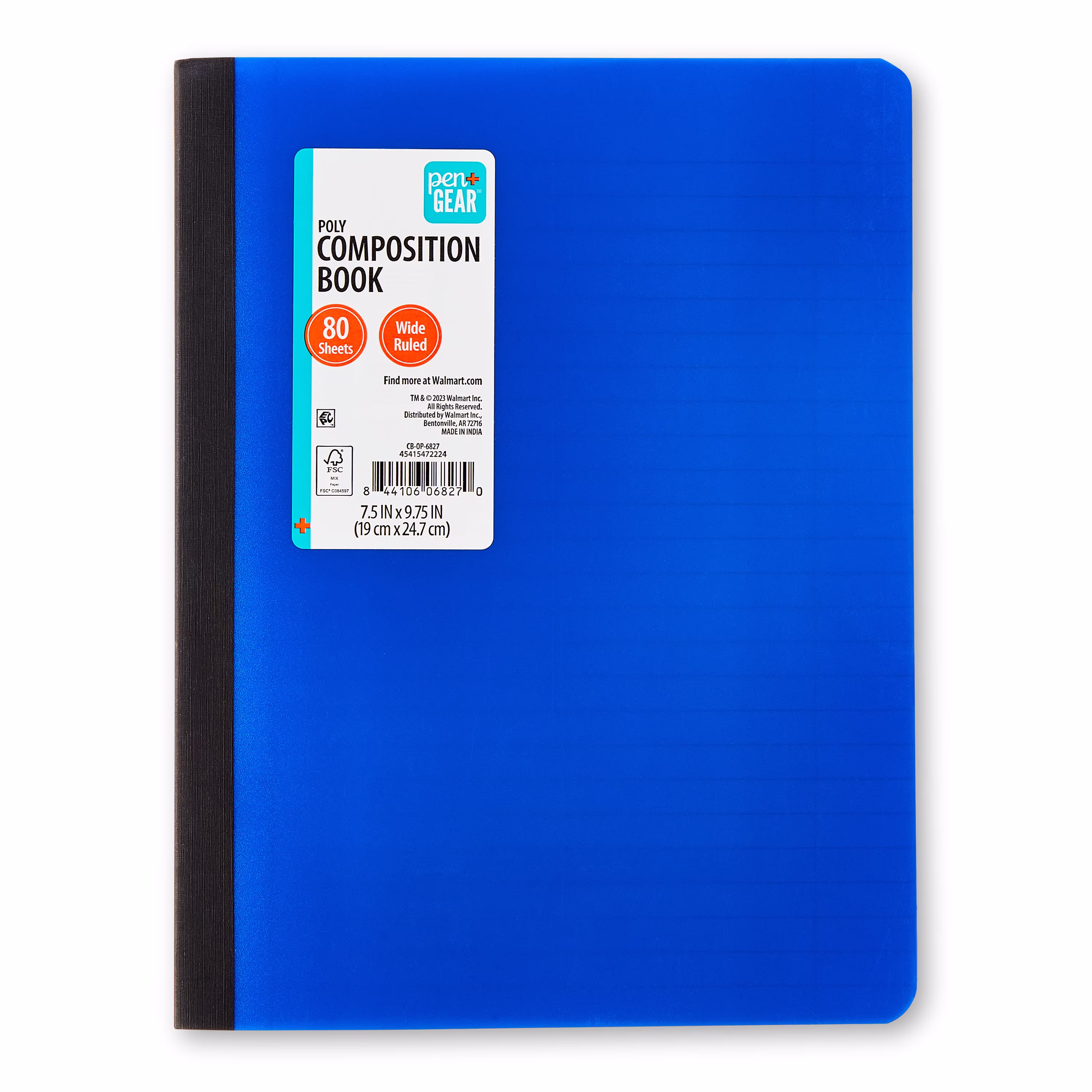 (16 pack) Pen+Gear Wide Ruled Poly Composition Book, 7.5