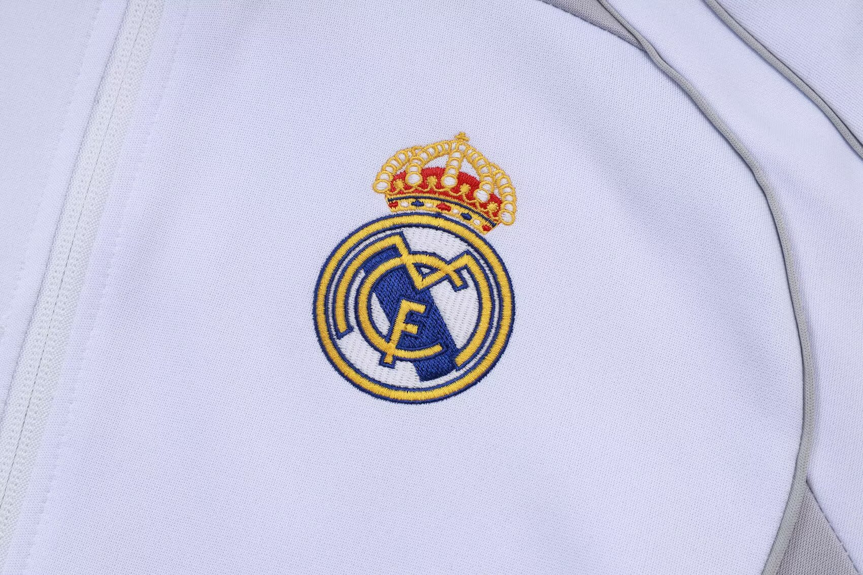 2025/26 Real Madrid white grey jacket tracksuit