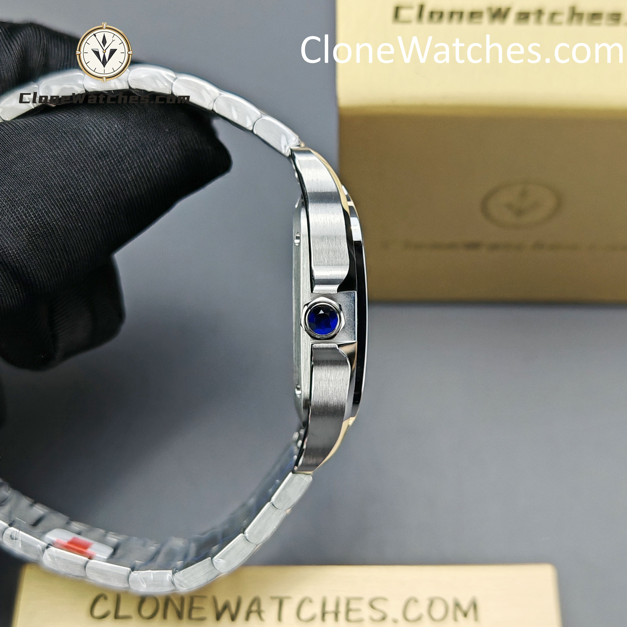Cartier Super Clone Watches 1:1 Santos Series White Dial 35.1MM WSSA0029