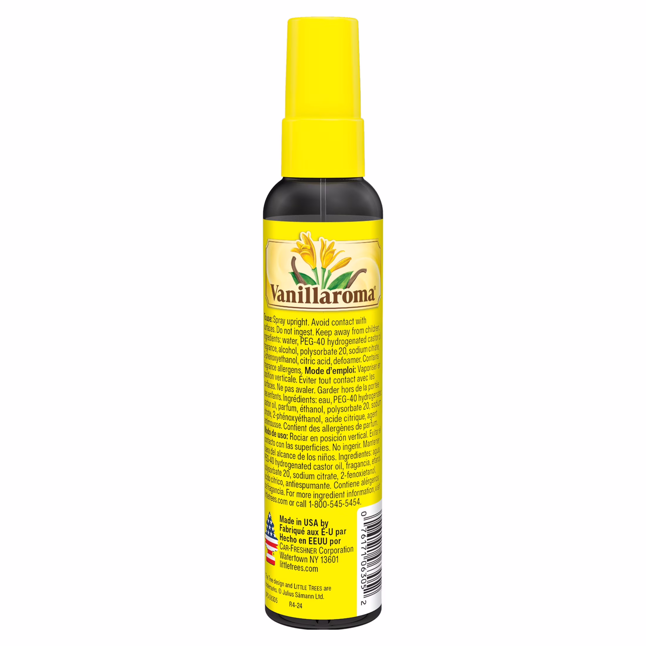 (3 pack) Little Trees Air Freshener Spray Vanillaroma 3.5 fl oz