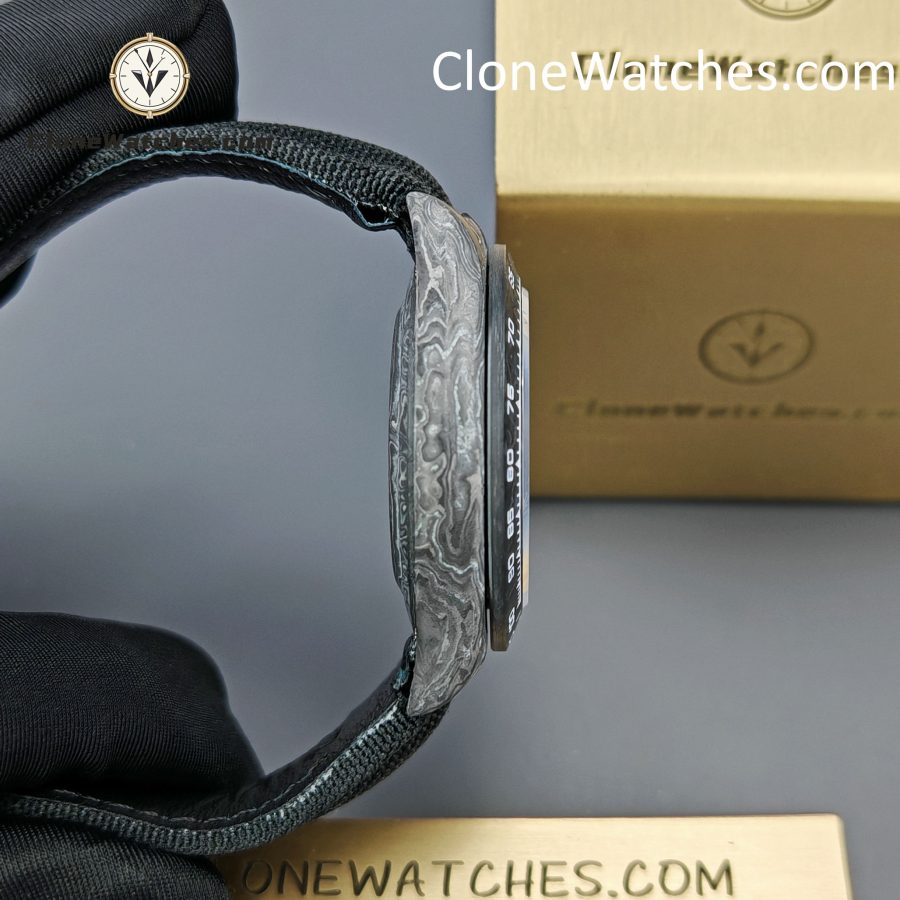 Rolex Super Clone Watches 1:1 Skeleton Daytona Carbon NTPT DIW 4130 Movement