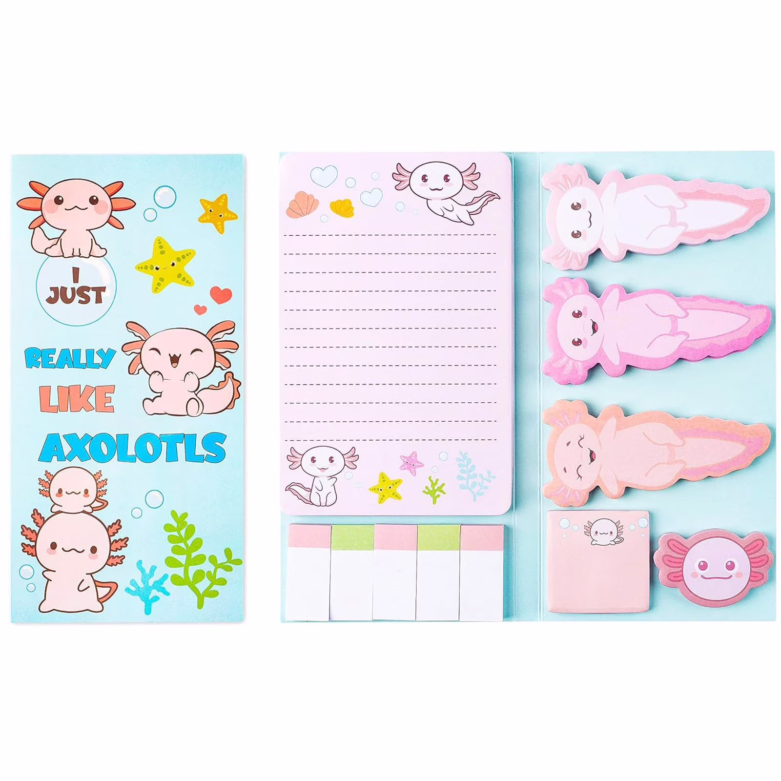 Ngheia Various Combinations of Sticky Notes Otter Theme, Special Shaped Combination Note Pad Creative Simple Cartoon Message Pad Stick Account Notepad, 1*Post-It Note Book