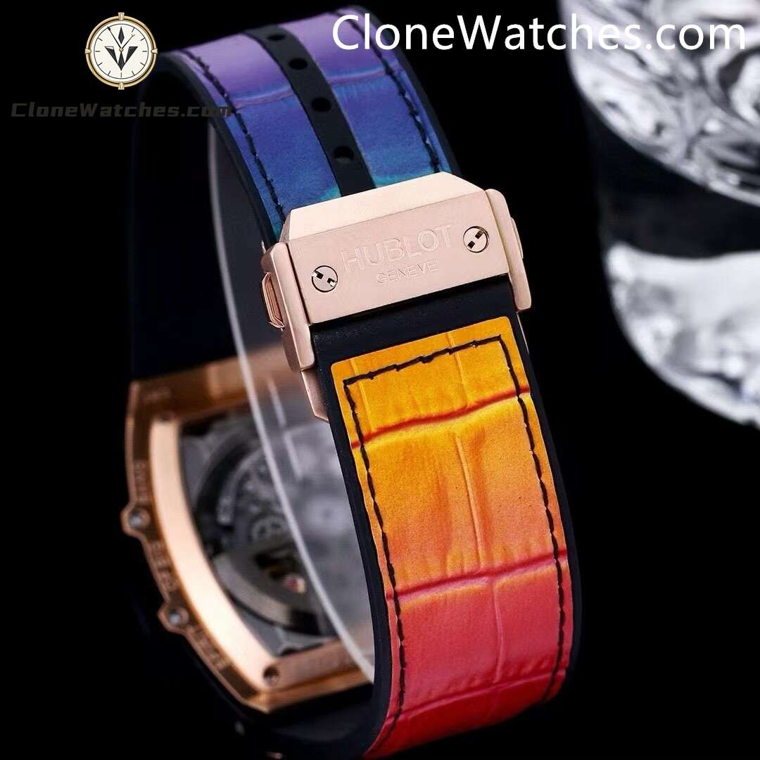 Hublot Super Clone Watches 1:1 Spirit of Big Bang Rose Gold Rainbow 642.NX.0170.RX.1704